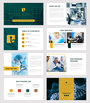 PowerPoint Design by pb for QnG Life Sciences Consultancy Ltd | Design: #33282507