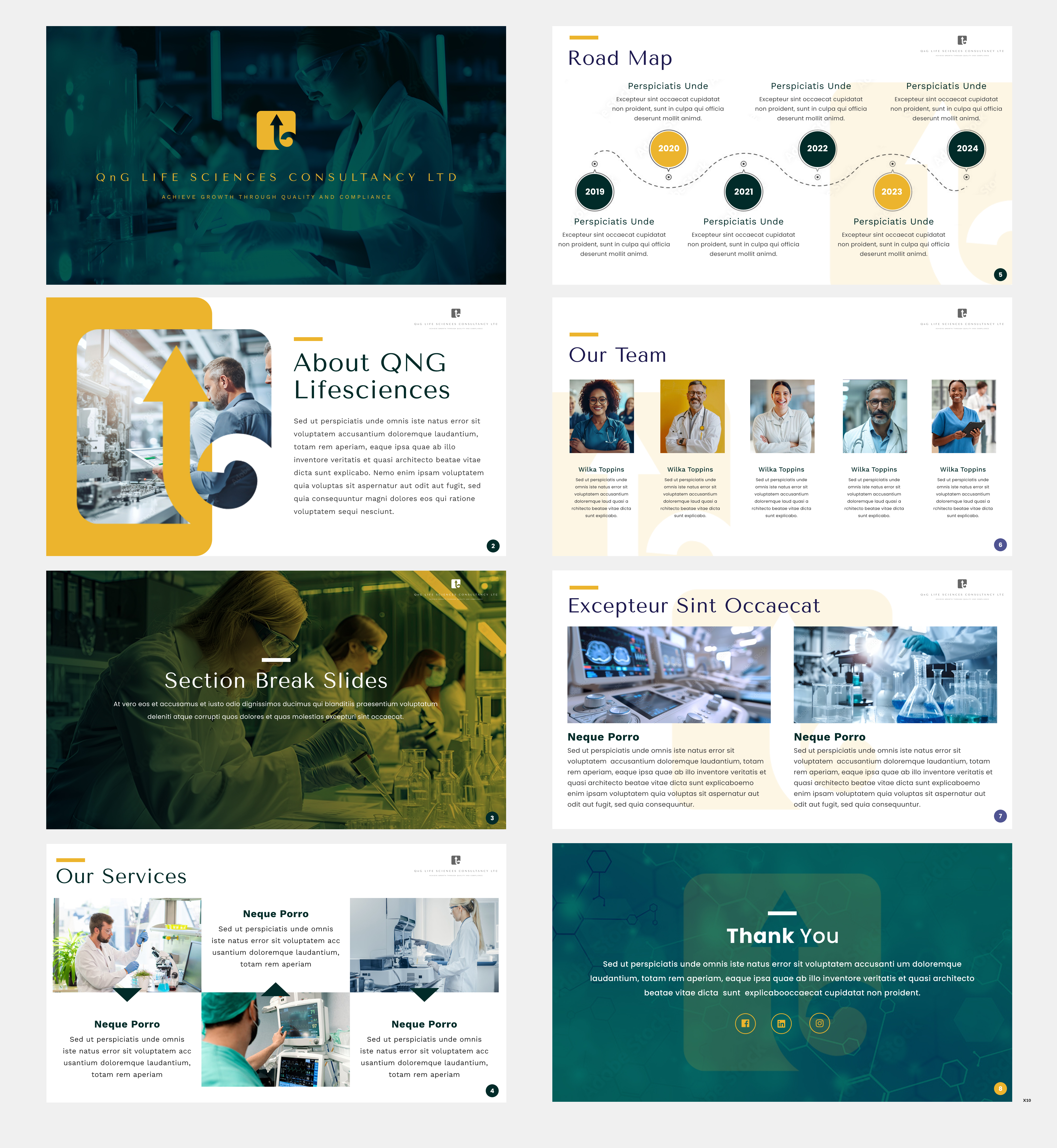 PowerPoint Design by pb for QnG Life Sciences Consultancy Ltd | Design #33282509
