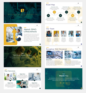 PowerPoint Design by pb for QnG Life Sciences Consultancy Ltd | Design: #33282509