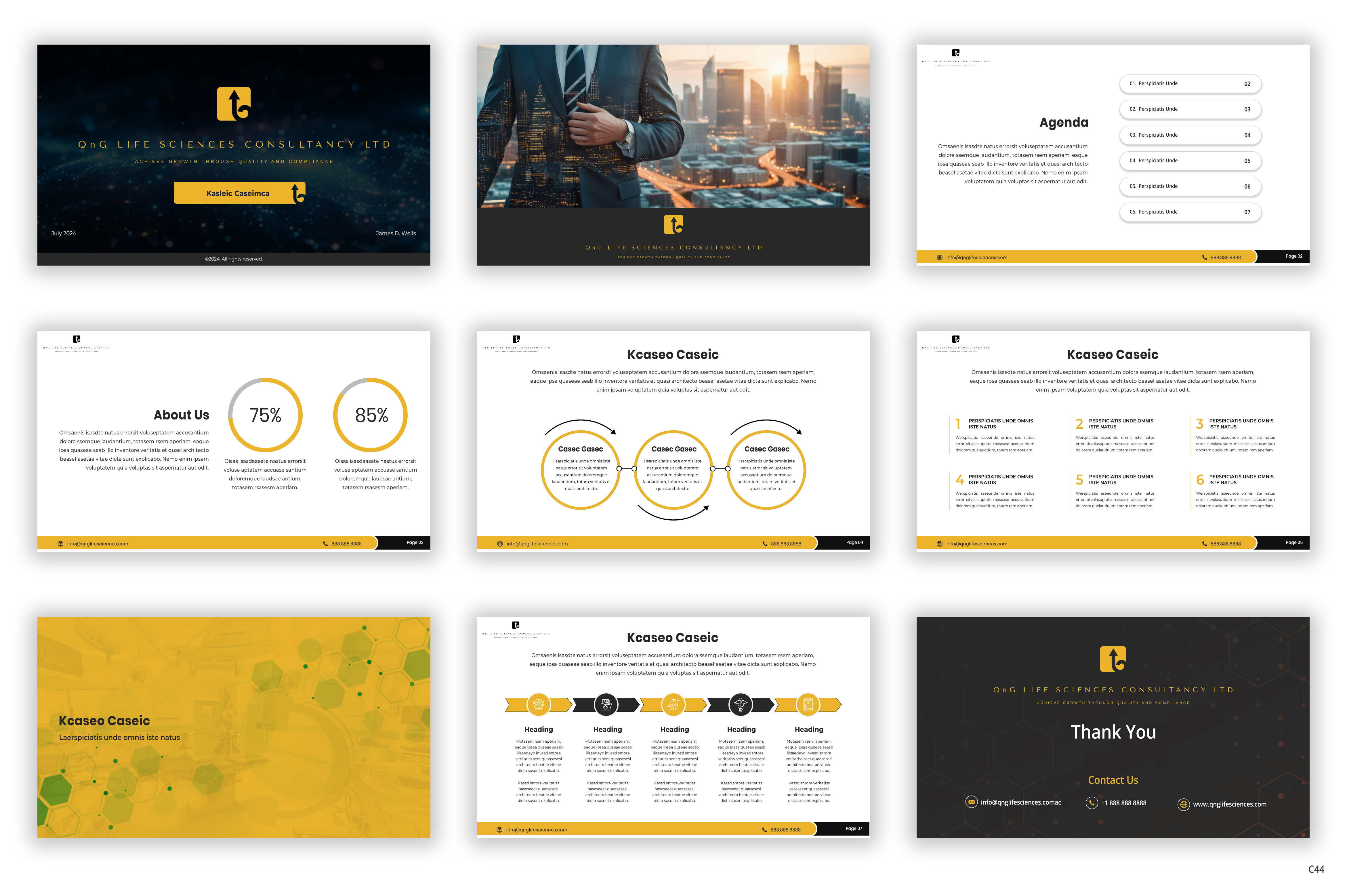 PowerPoint Design by pb for QnG Life Sciences Consultancy Ltd | Design #33289873