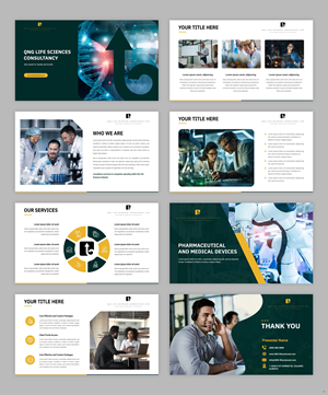 PowerPoint Design by pb for QnG Life Sciences Consultancy Ltd | Design: #33289874