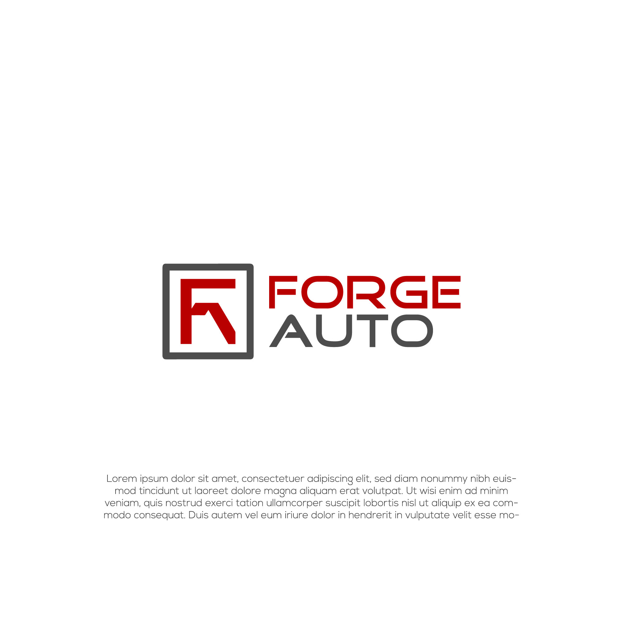 Logo Design by LogoEon for FORGE AUTO Ltd | Design #33277737