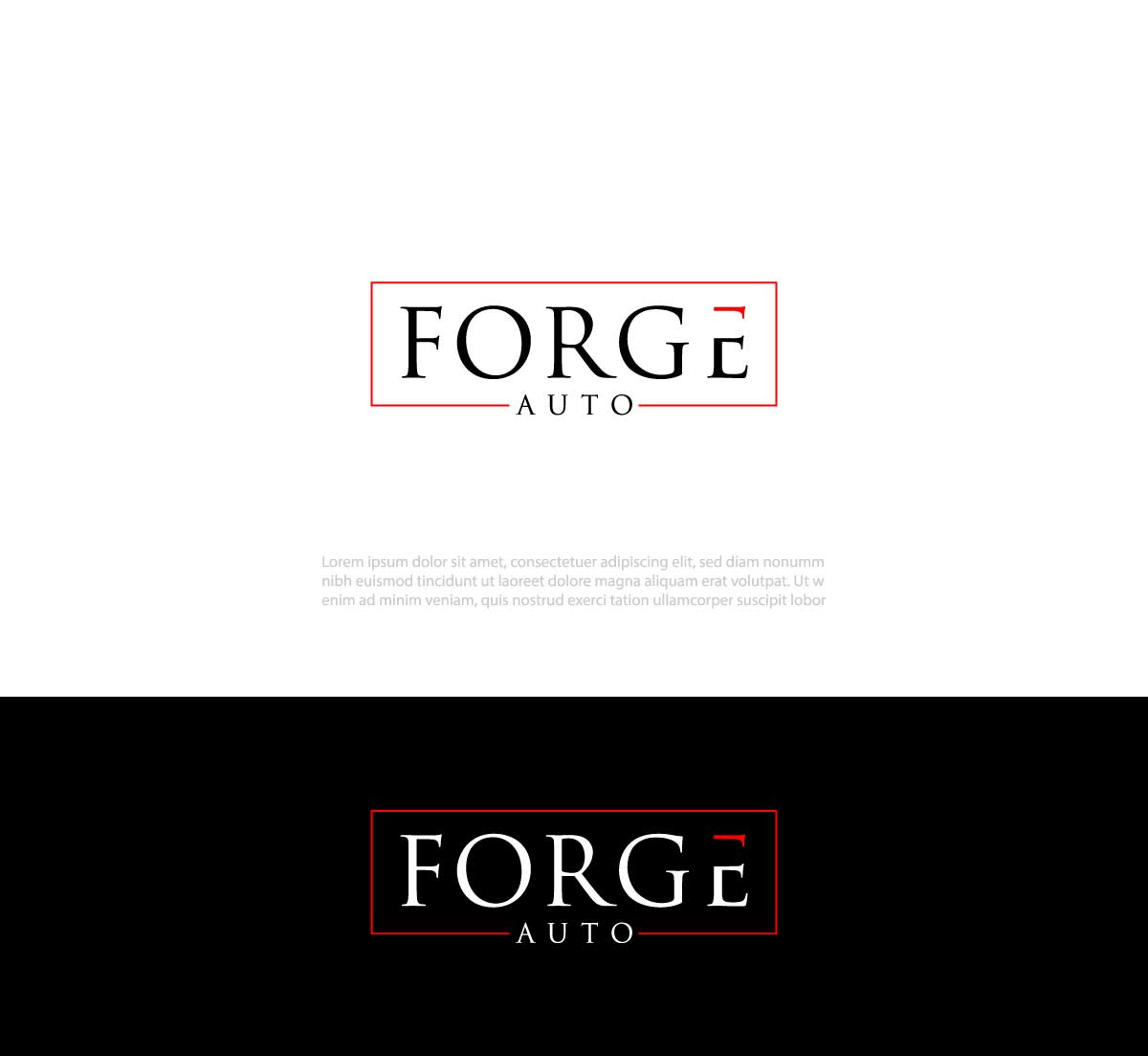 Logo Design by Ben Affleck for FORGE AUTO Ltd | Design #33277775