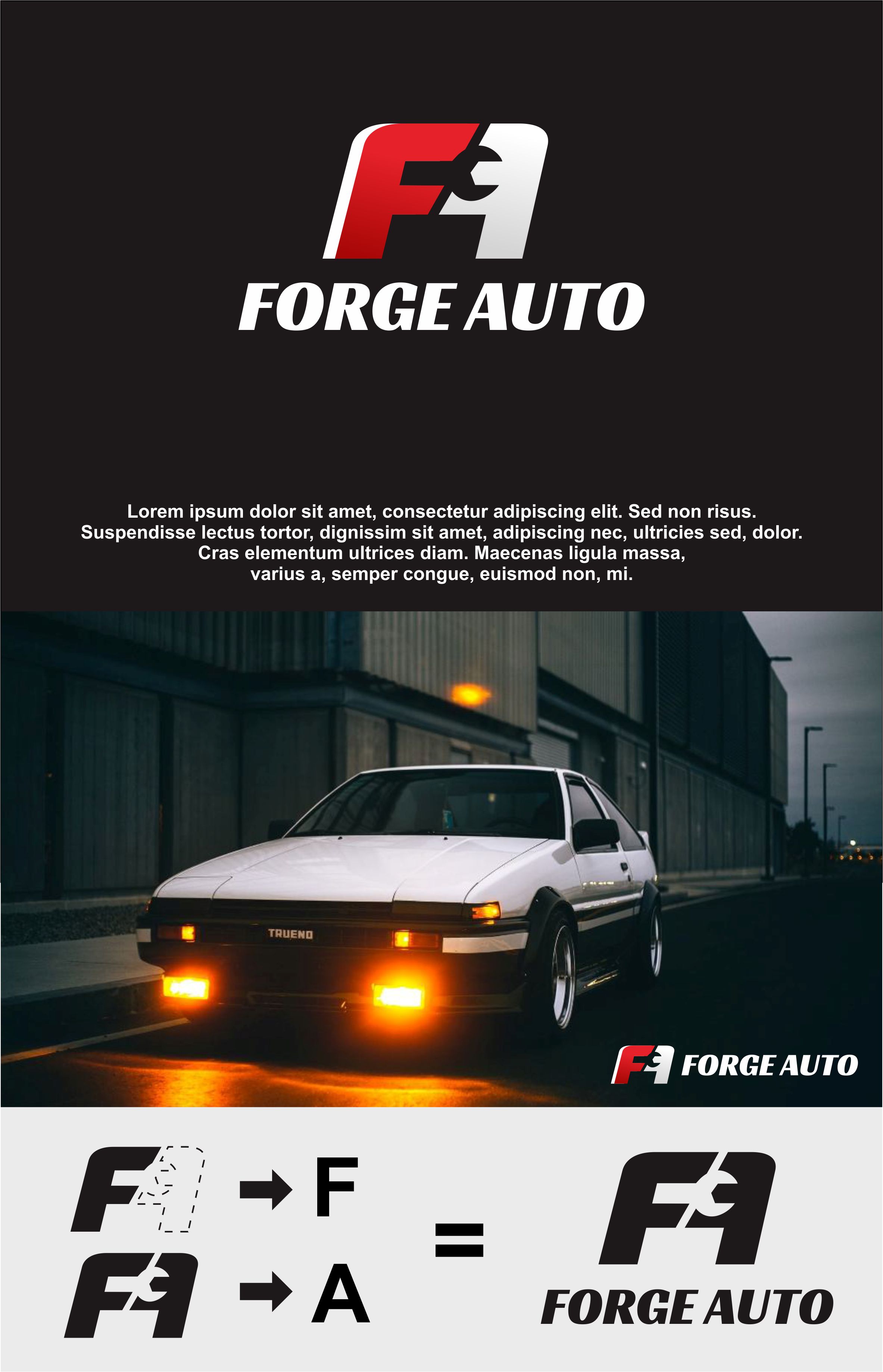 Diseño de Logo por Mas Arief para FORGE AUTO Ltd | Diseño #33482561