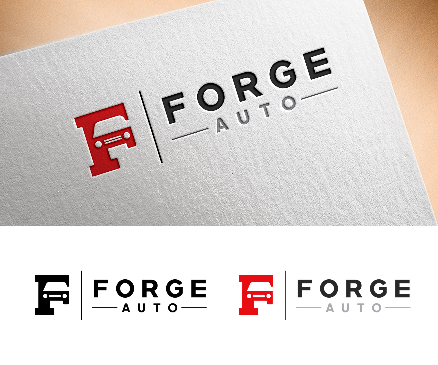 Logo Design by Vishak vasu for FORGE AUTO Ltd | Design #33524388