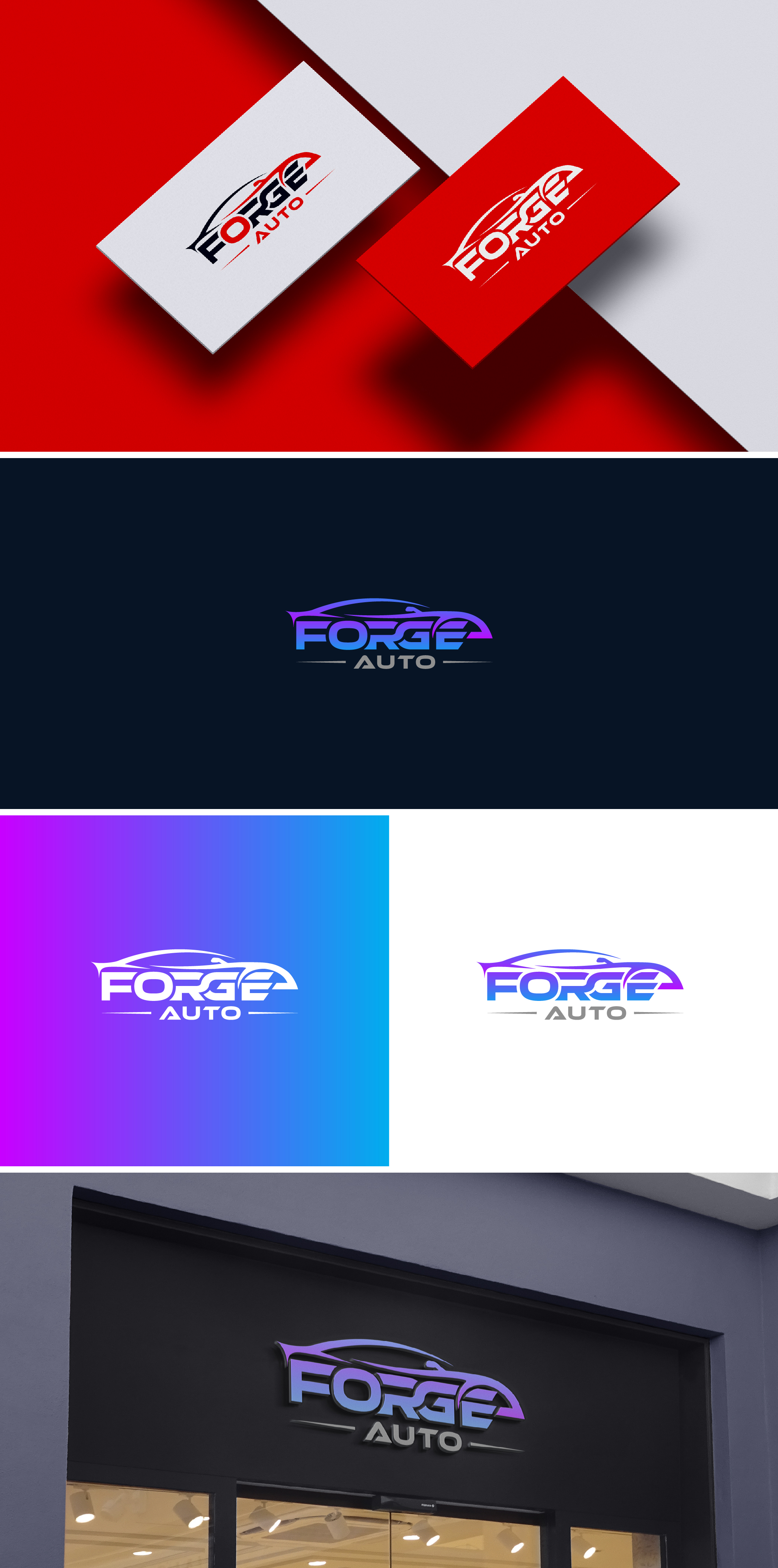 Logo Design by AL-BARAKAH for FORGE AUTO Ltd | Design #33276057