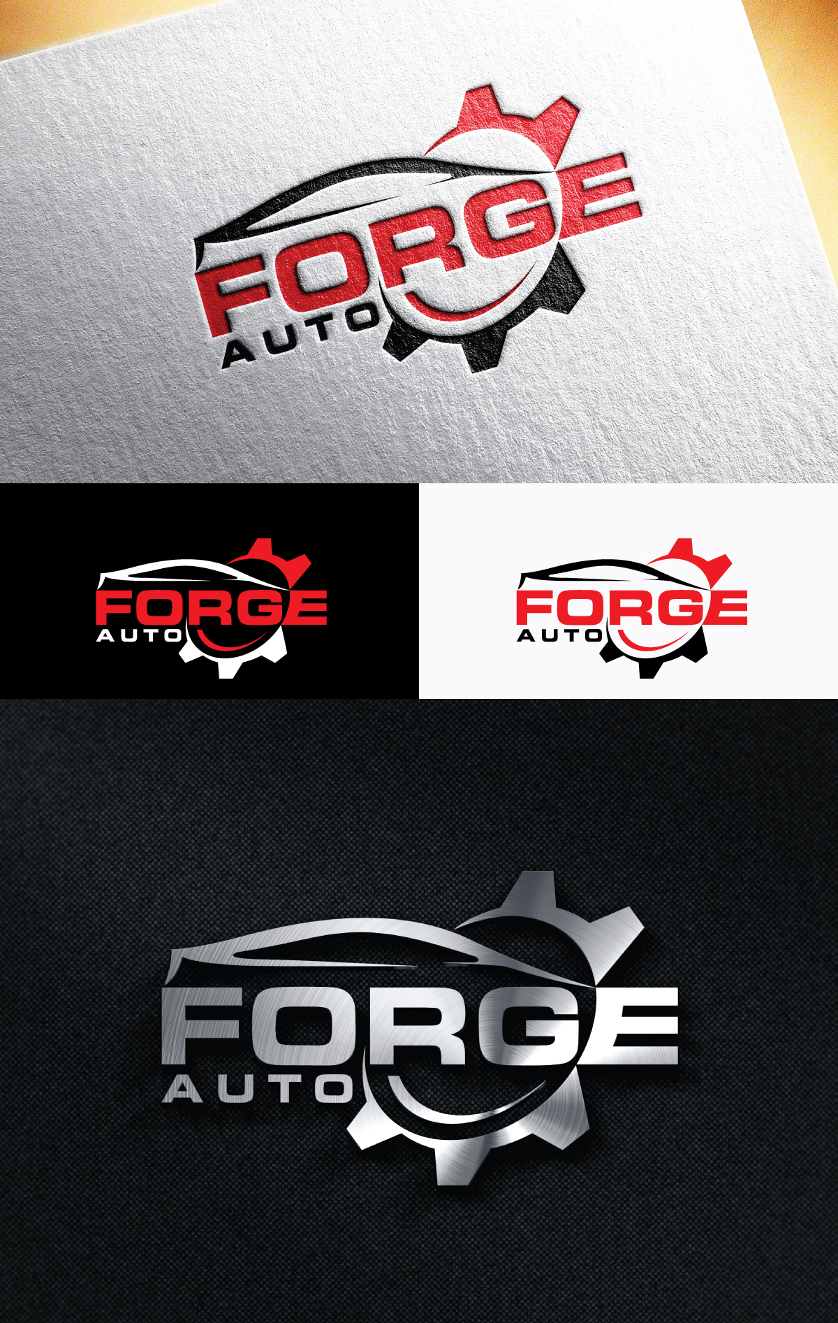 Logo Design by step forward 2 for FORGE AUTO Ltd | Design #33277155