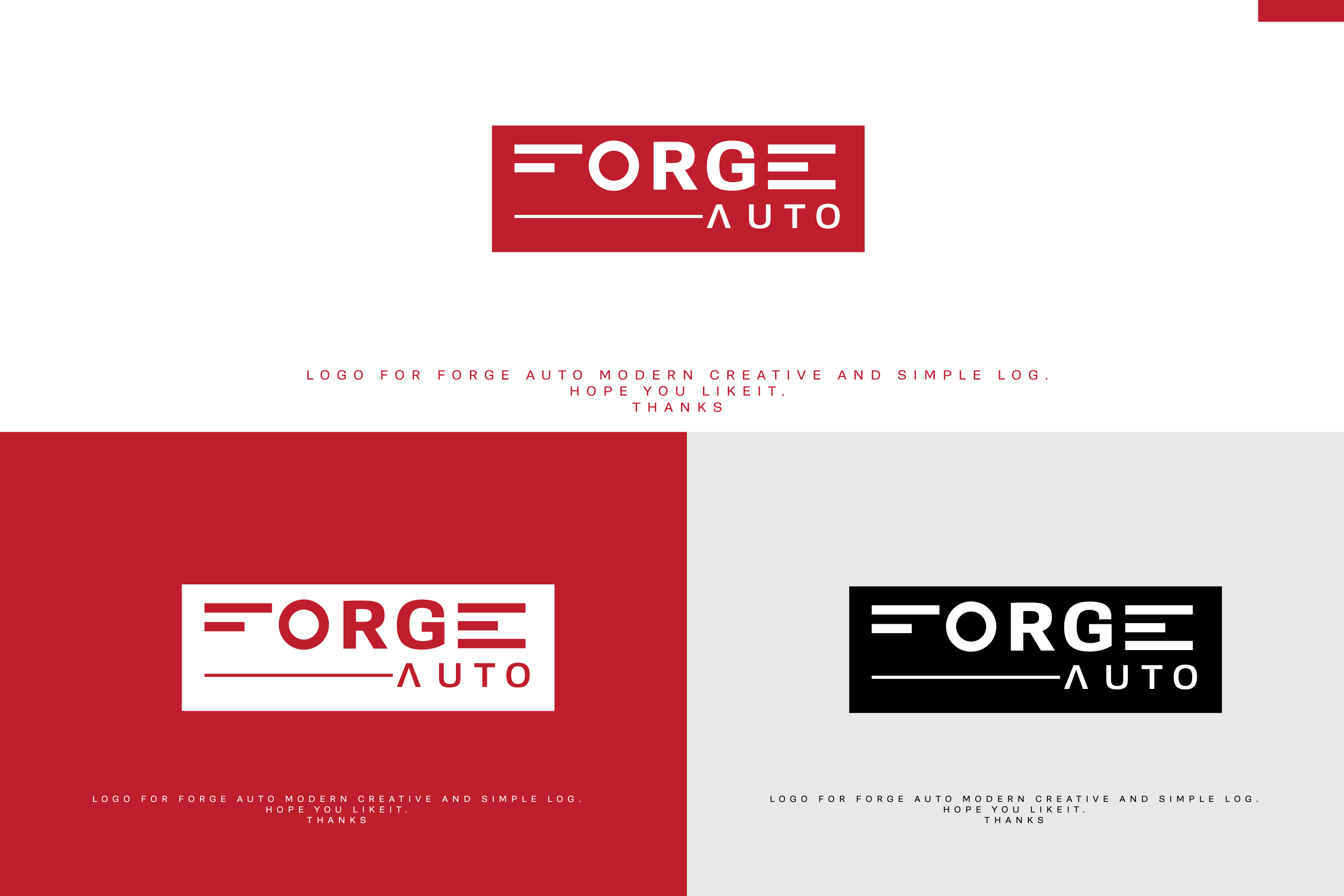 Diseño de Logo por KREATIVE S - LOGO DESIGN para FORGE AUTO Ltd | Diseño #33371565