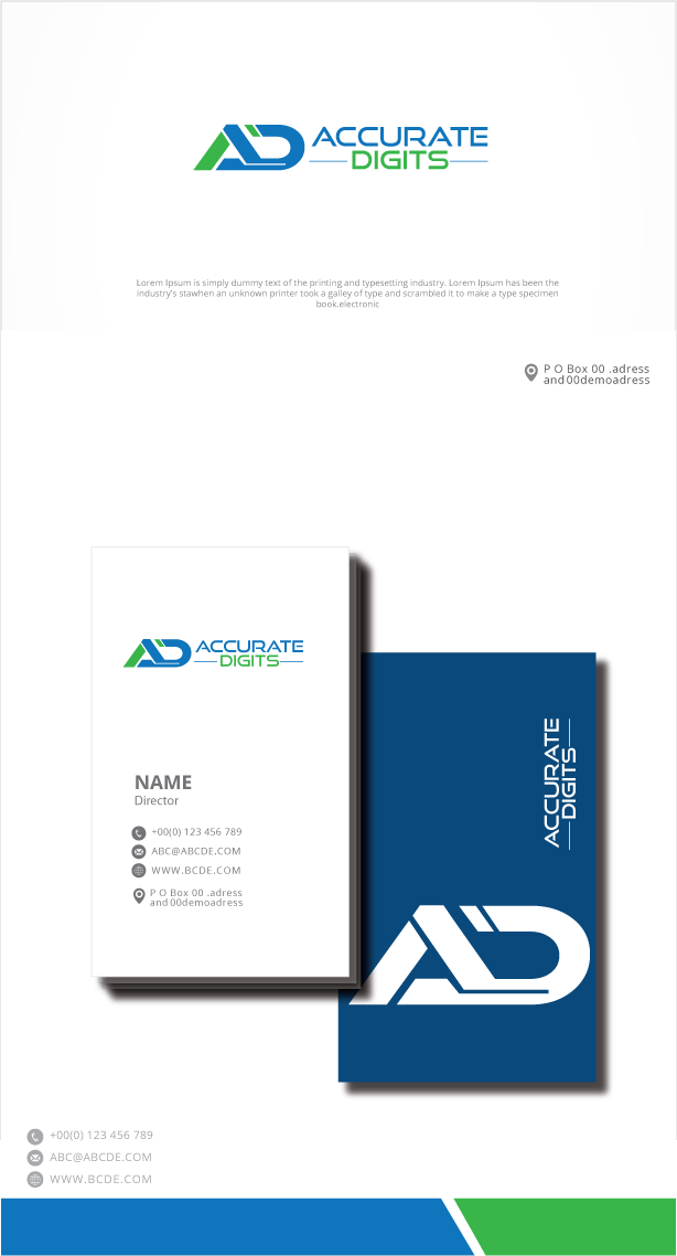 Logo Design by zebronicgraphic for Accurate Digits Pty Ltd | Design #33281056