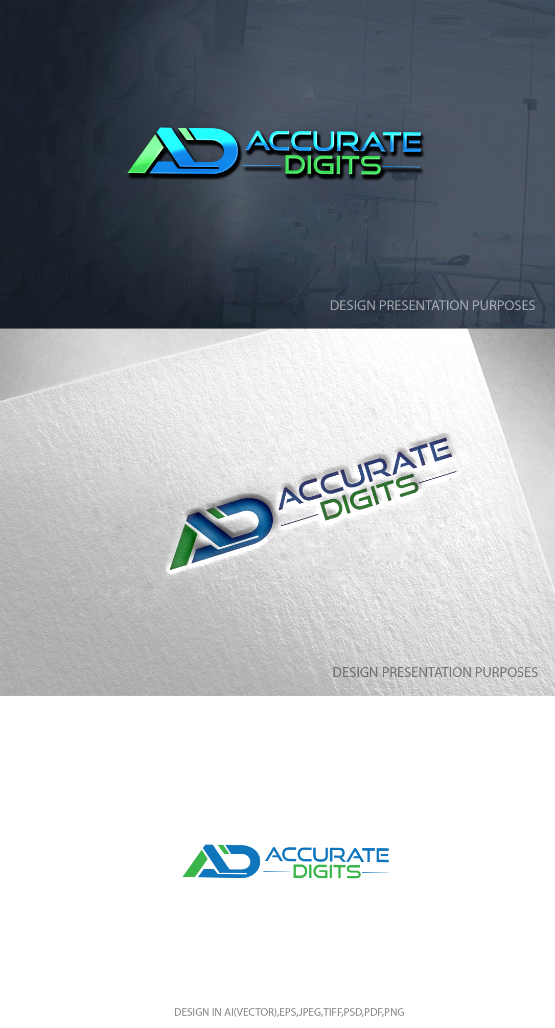 Logo Design by zebronicgraphic for Accurate Digits Pty Ltd | Design #33281057