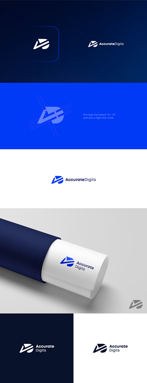 Logo Design by Moon Design. for Accurate Digits Pty Ltd | Design #33280100
