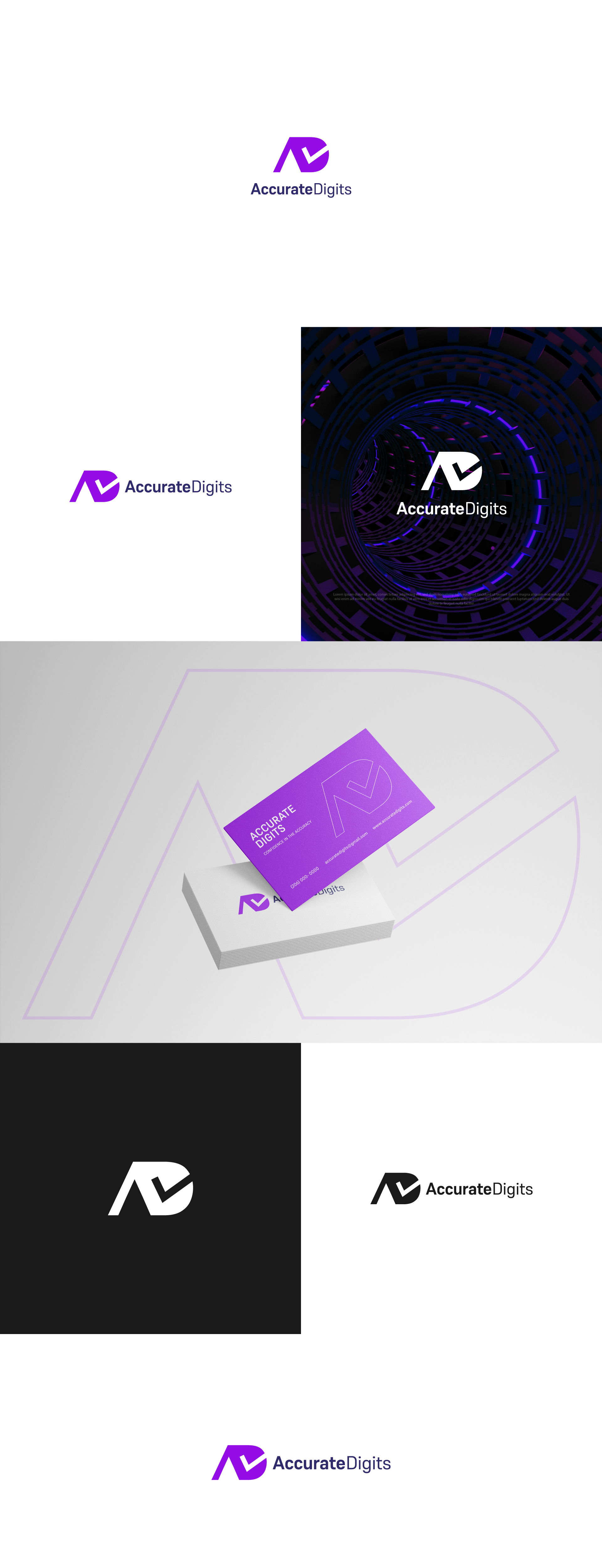 Logo Design by Moon Design. for Accurate Digits Pty Ltd | Design #33285862