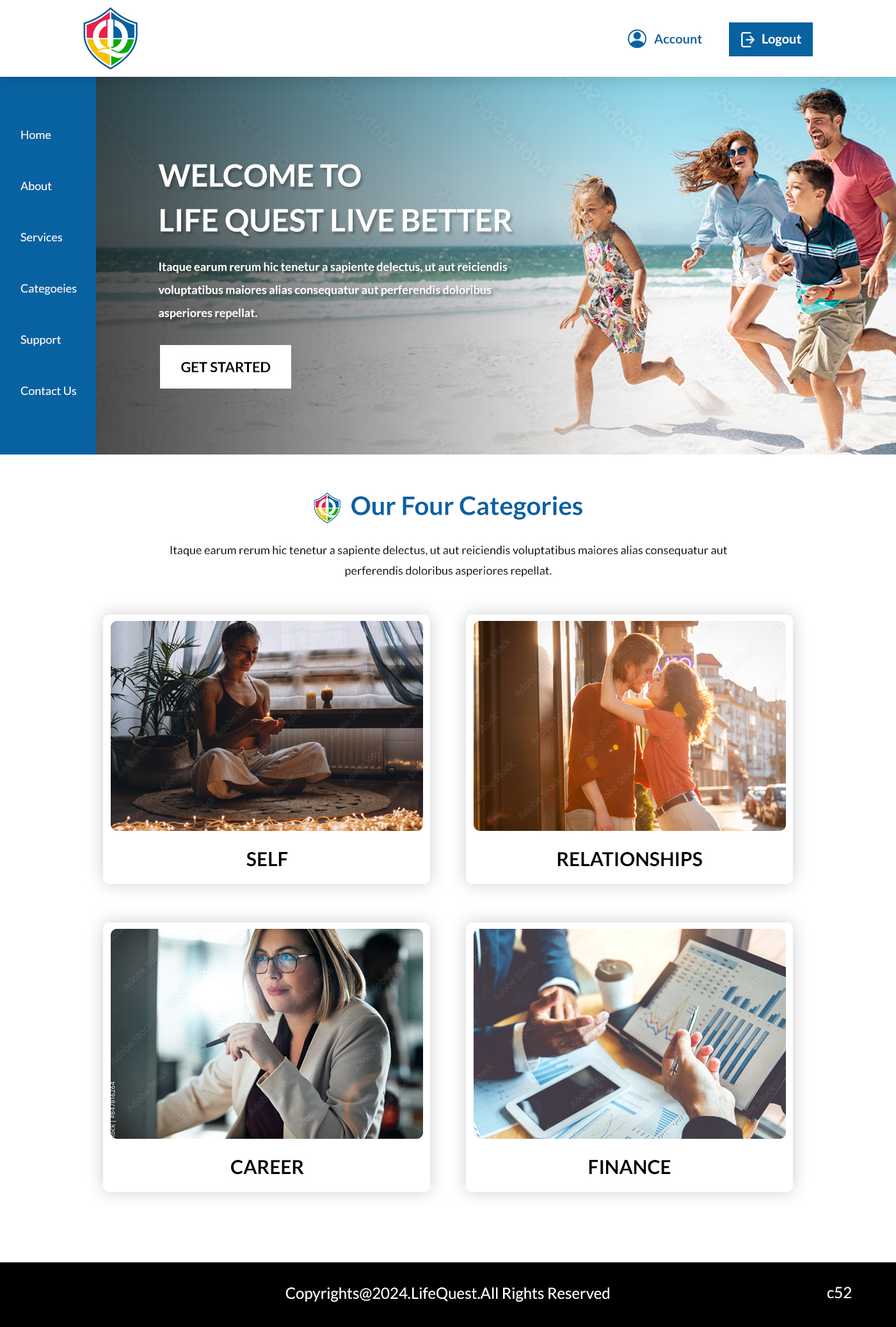 Web Design by pb for LifeQuest Limited | Design #33296692