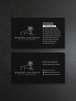 Diseño de Tarjeta de Presentación por Creative Moon Design para SD Pro Team | Diseño: #33282720