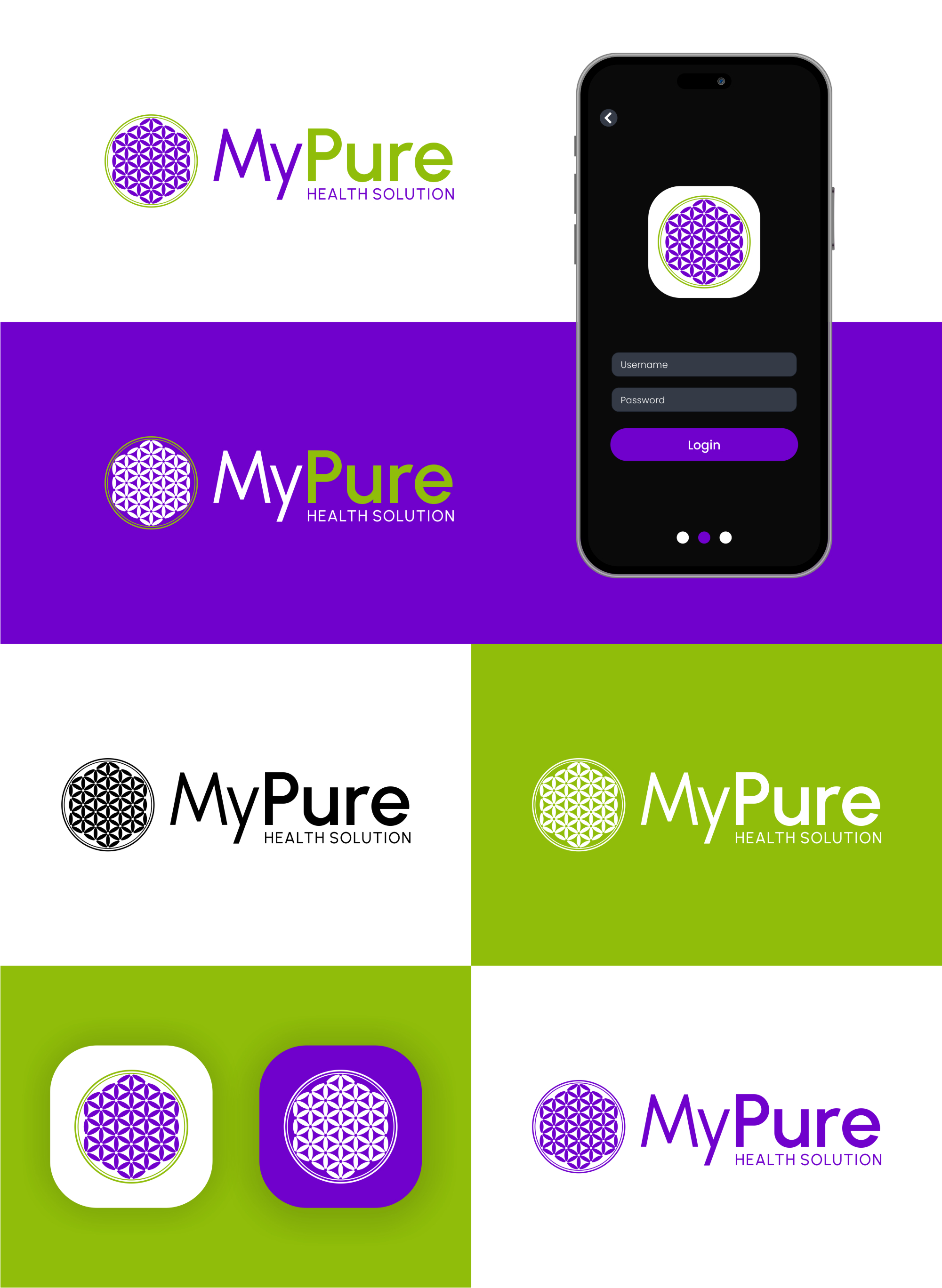 Logo Design by Noekha Studio for MyPure Health Solutions | Design #33291779