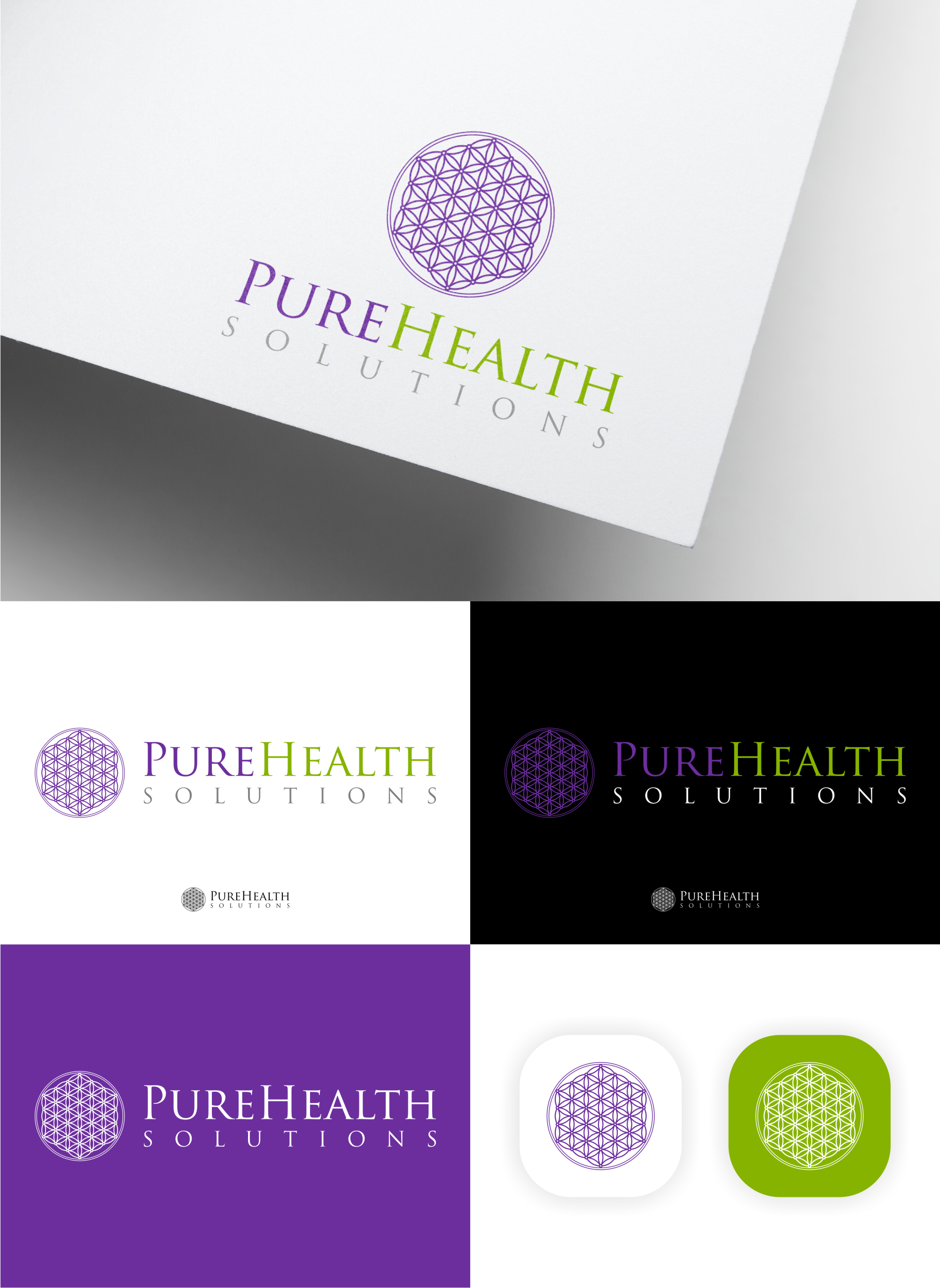 Logo Design by Noekha Studio for MyPure Health Solutions | Design #33296701