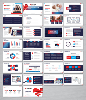 Diseño de PowerPoint por artbitin para Foldax | Diseño: #33298801