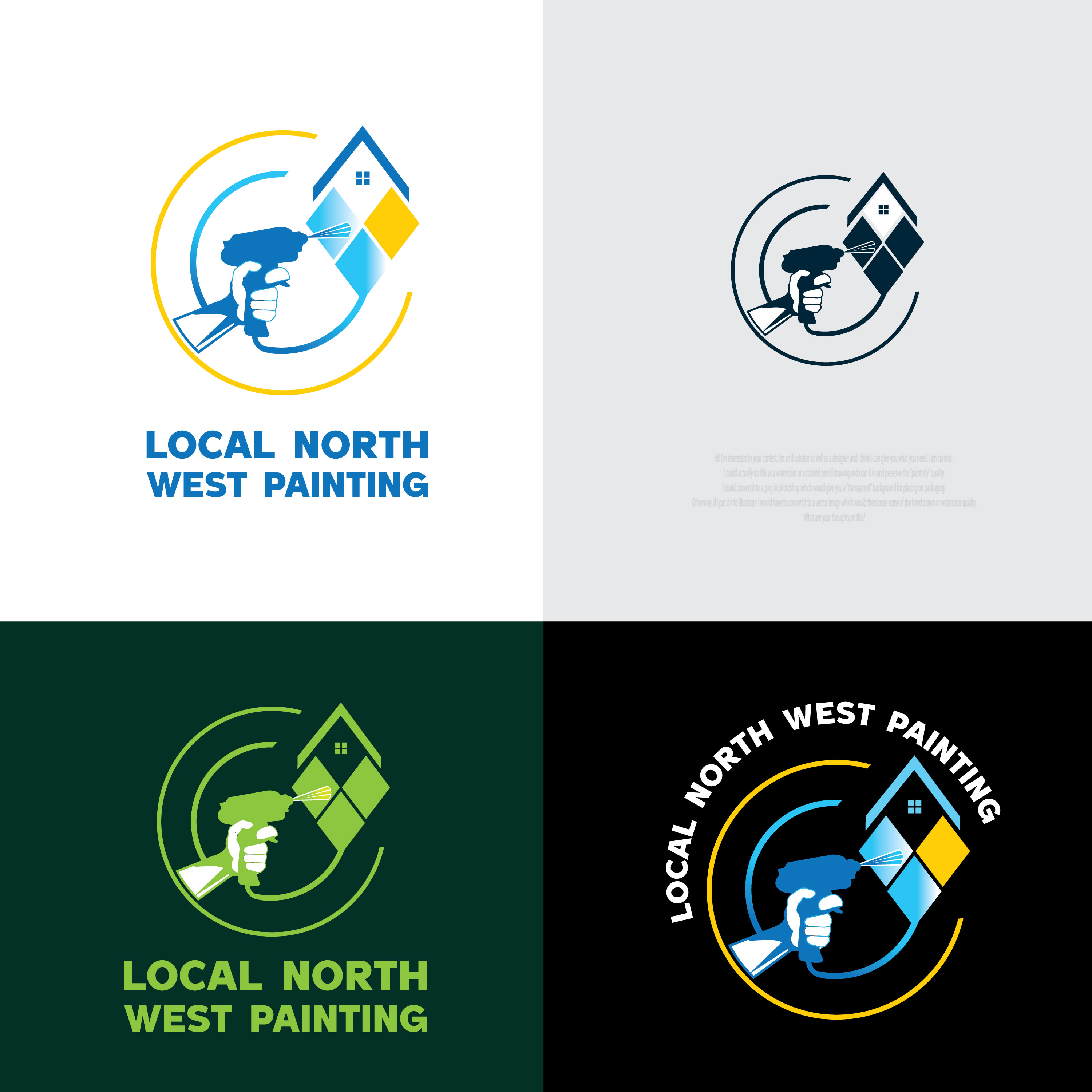 Diseño de Logo por Wonderful design para Local North West Painting | Diseño #33301776