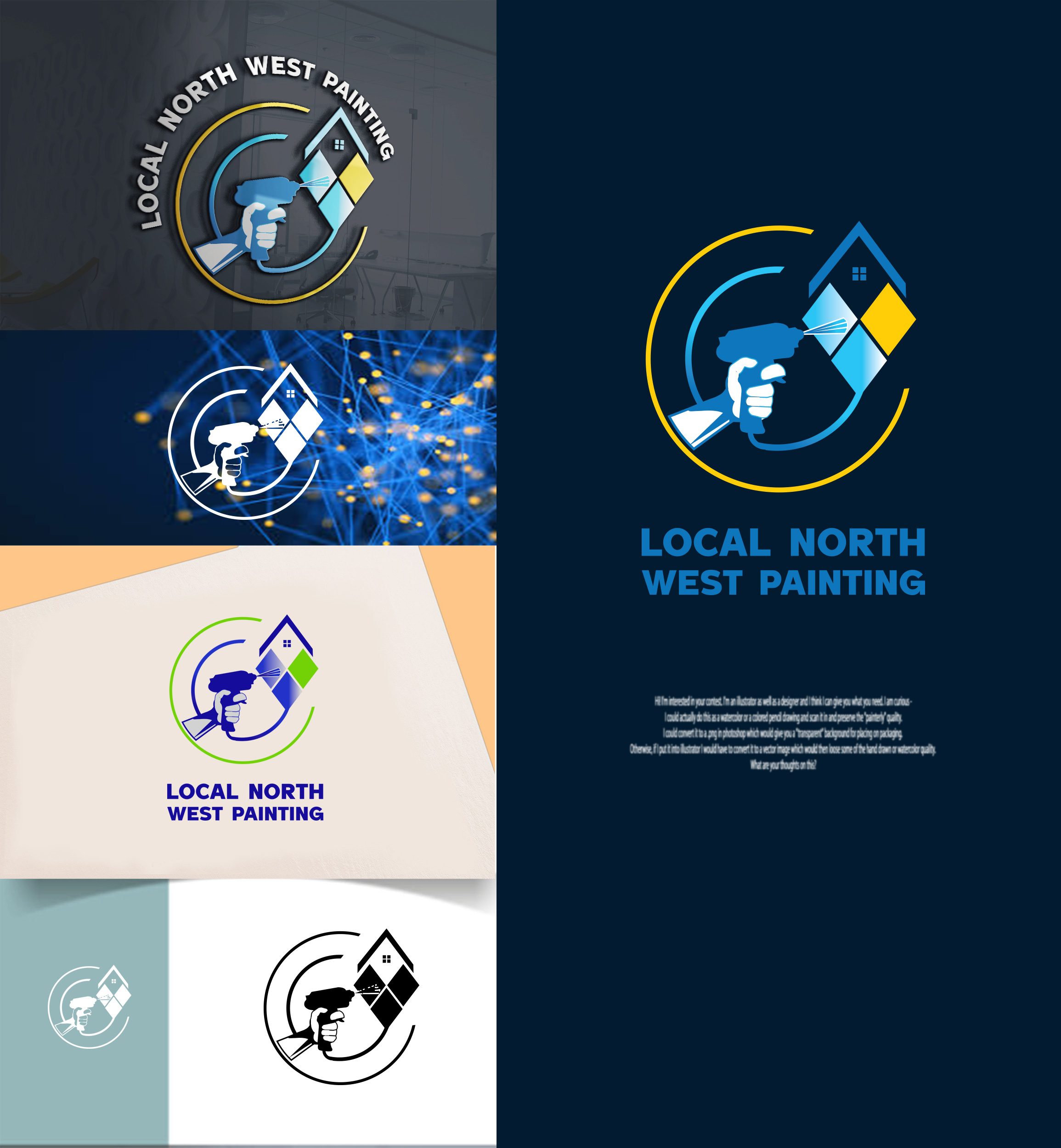 Diseño de Logo por Wonderful design para Local North West Painting | Diseño #33301777