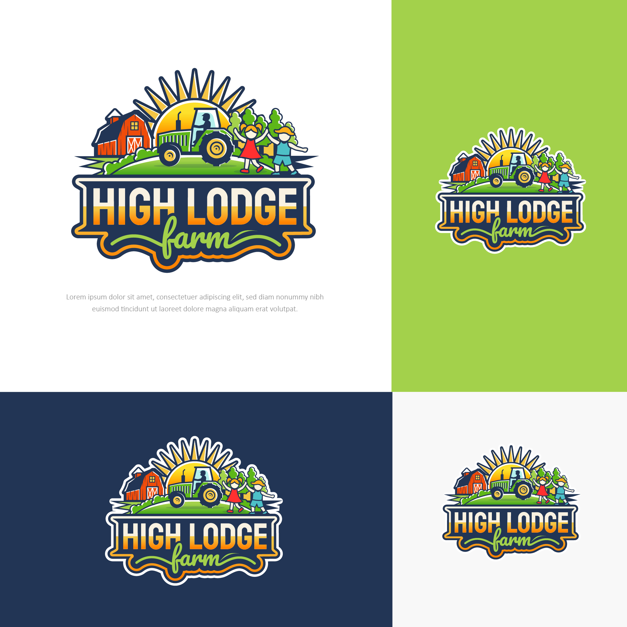 Logo-Design von Transformed Design Inc. für High Lodge Farm | Design #33331910