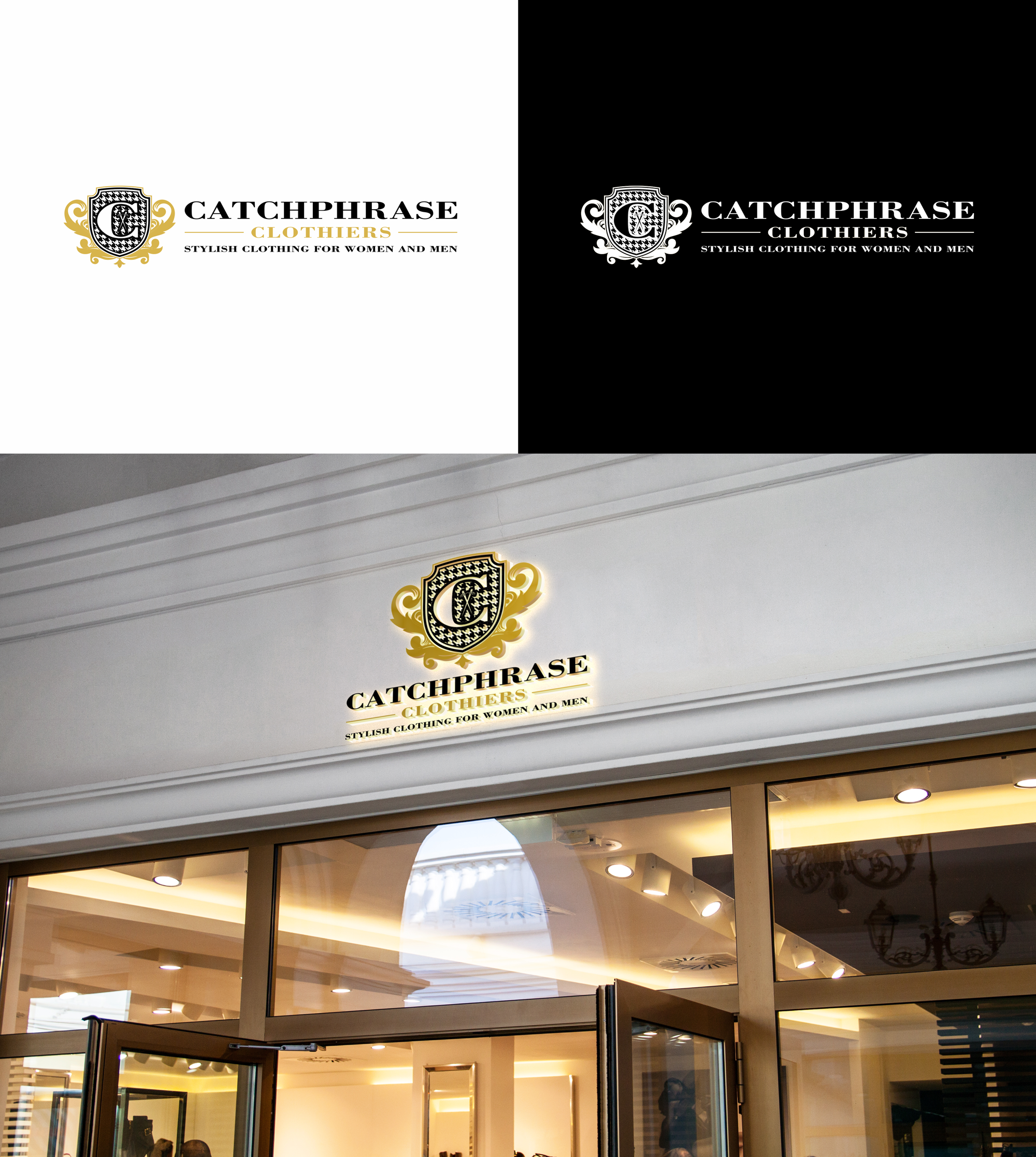 Logo Design by RA-bica for Catchphrase Clothiers | Design #33300266