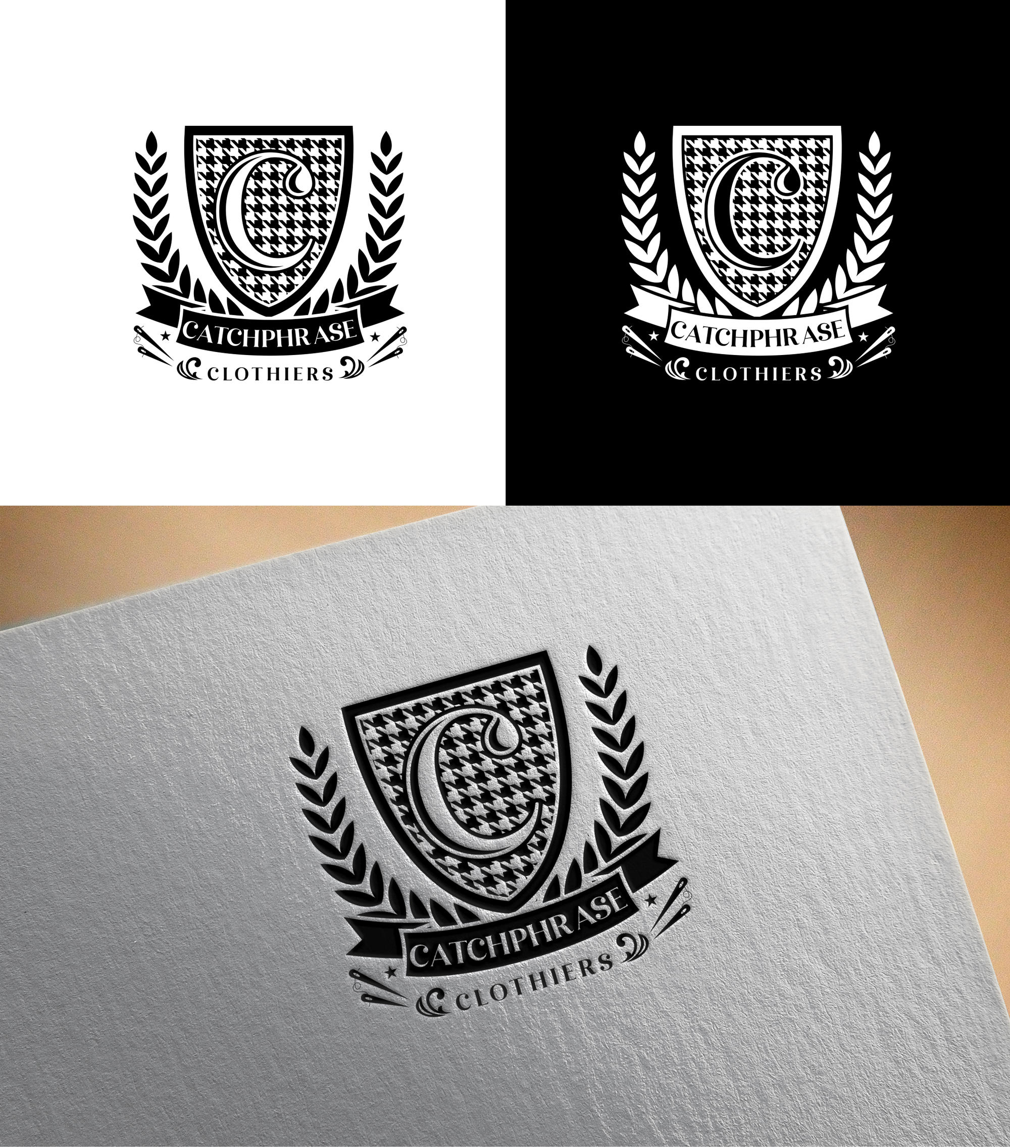 Logo Design by RA-bica for Catchphrase Clothiers | Design #33300267