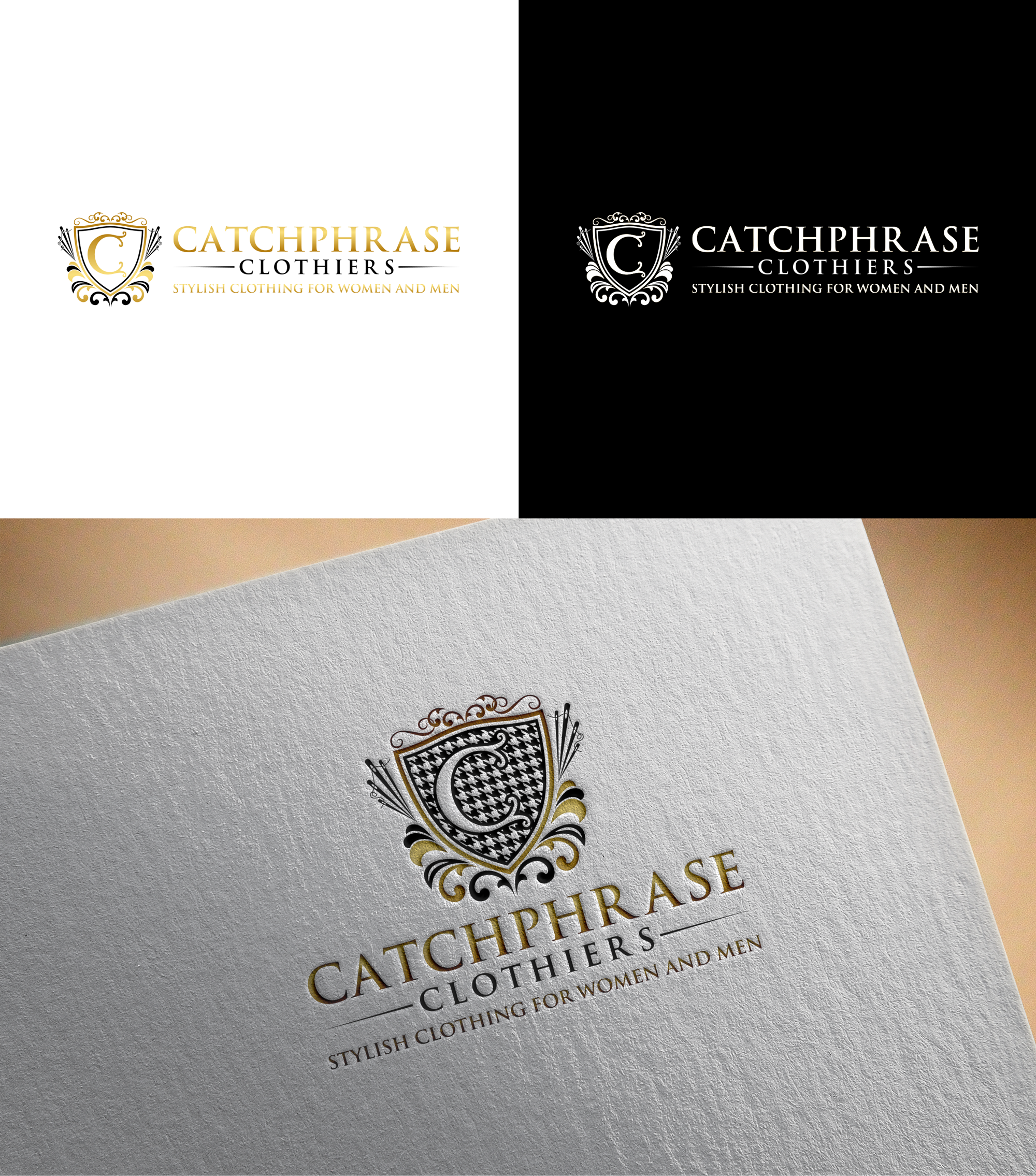 Logo Design by RA-bica for Catchphrase Clothiers | Design #33300268