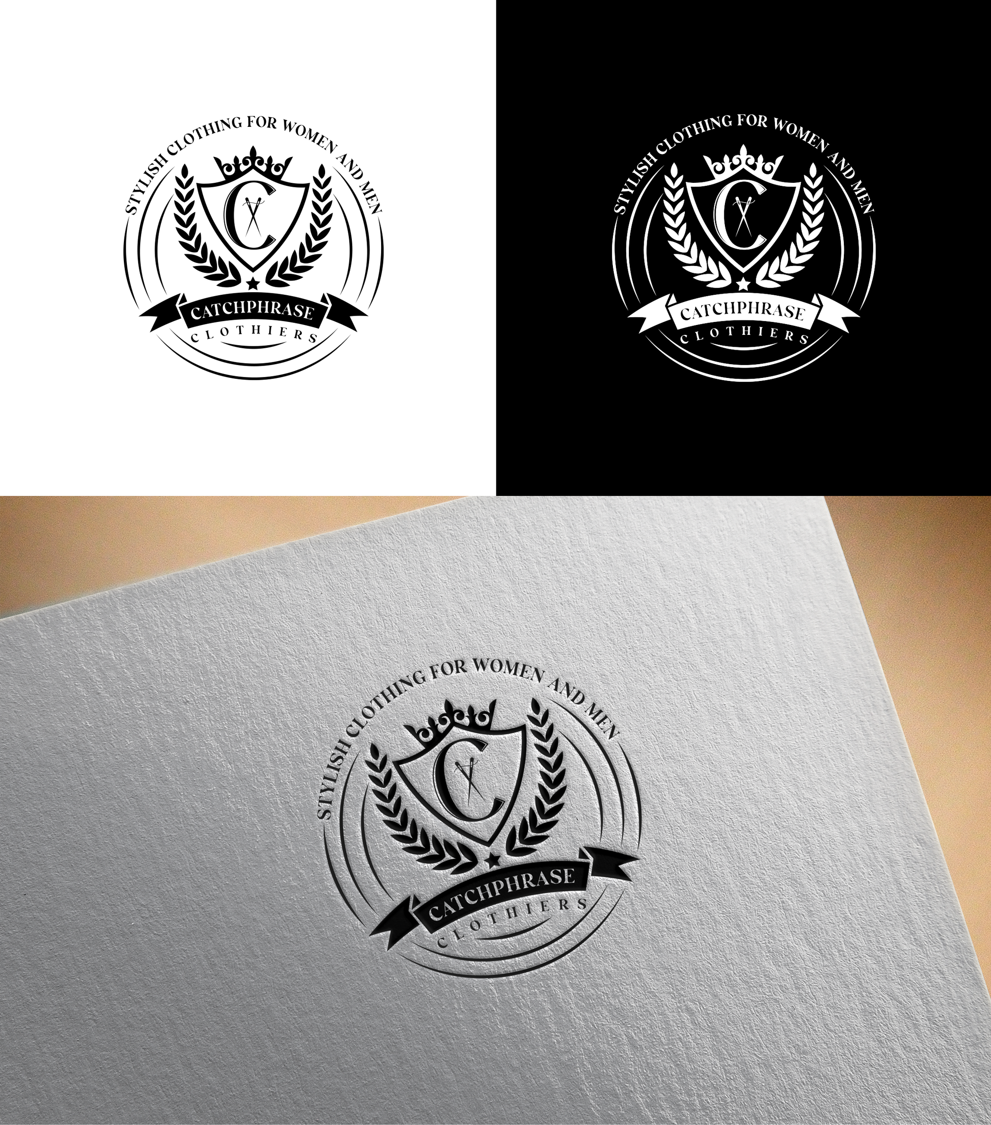 Logo Design by RA-bica for Catchphrase Clothiers | Design #33300269
