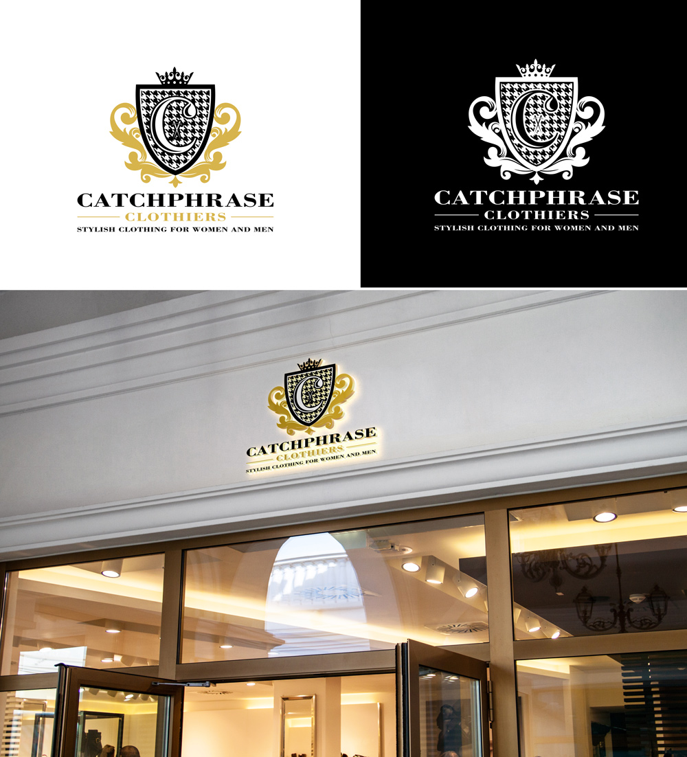 Logo Design by RA-bica for Catchphrase Clothiers | Design #33303413