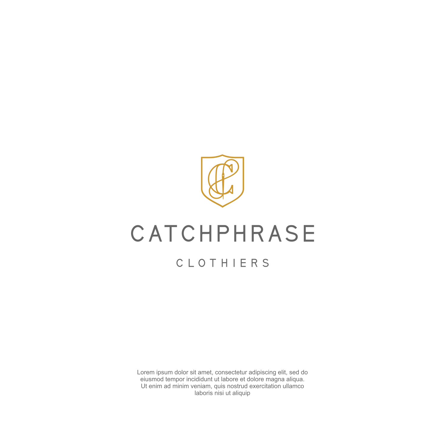 Diseño de Logo por ThiagoB para Catchphrase Clothiers | Diseño #33297963