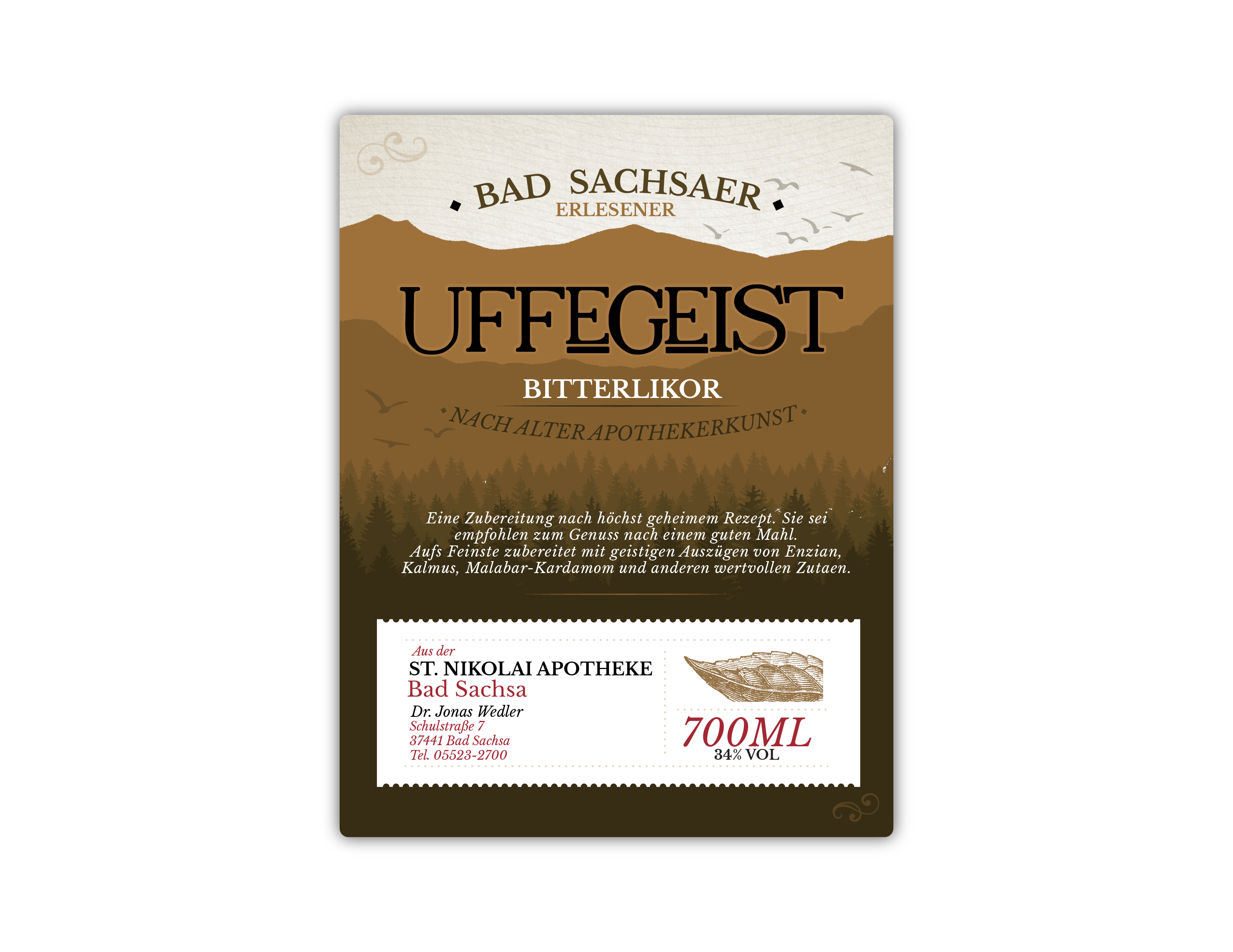 Label Design by davidsantacruz7 for St. Nikolai Apotheke | Design #33344929