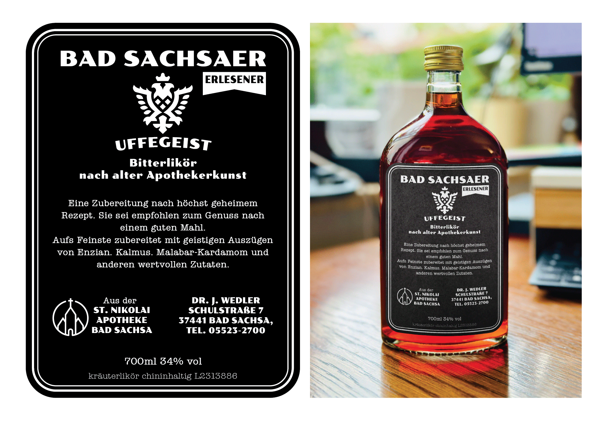 Label Design by adjeiiBlack for St. Nikolai Apotheke | Design #33314067