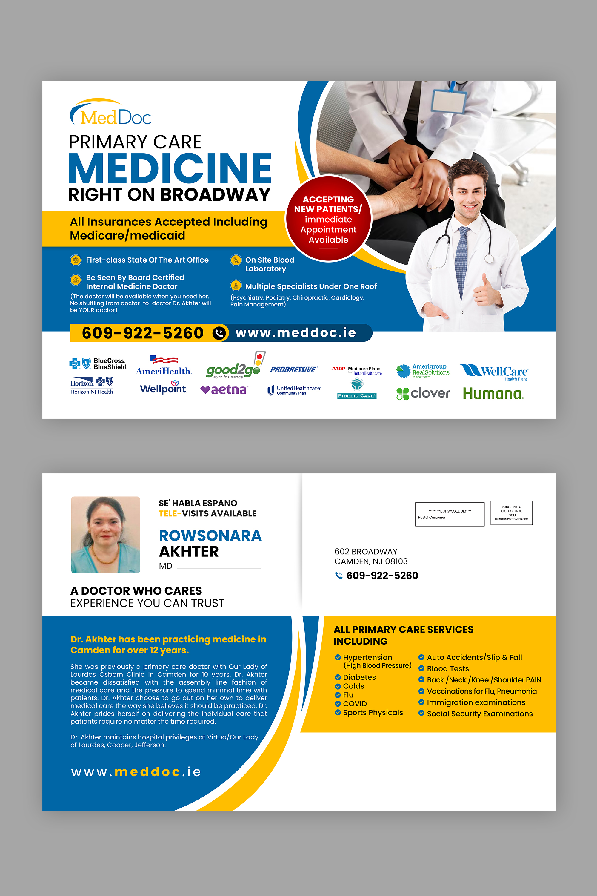 Postcard Design by debdesign for VALUE MASSAGE | Design #33306264