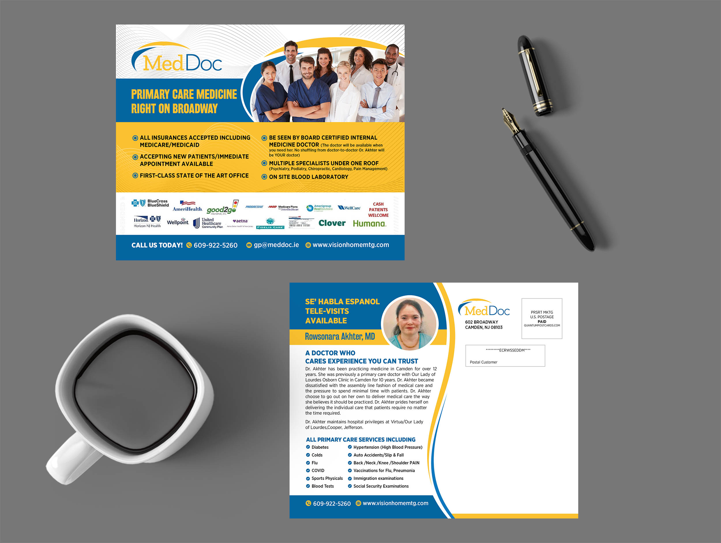 Postcard Design by GraphicsGuru for VALUE MASSAGE | Design #33319289