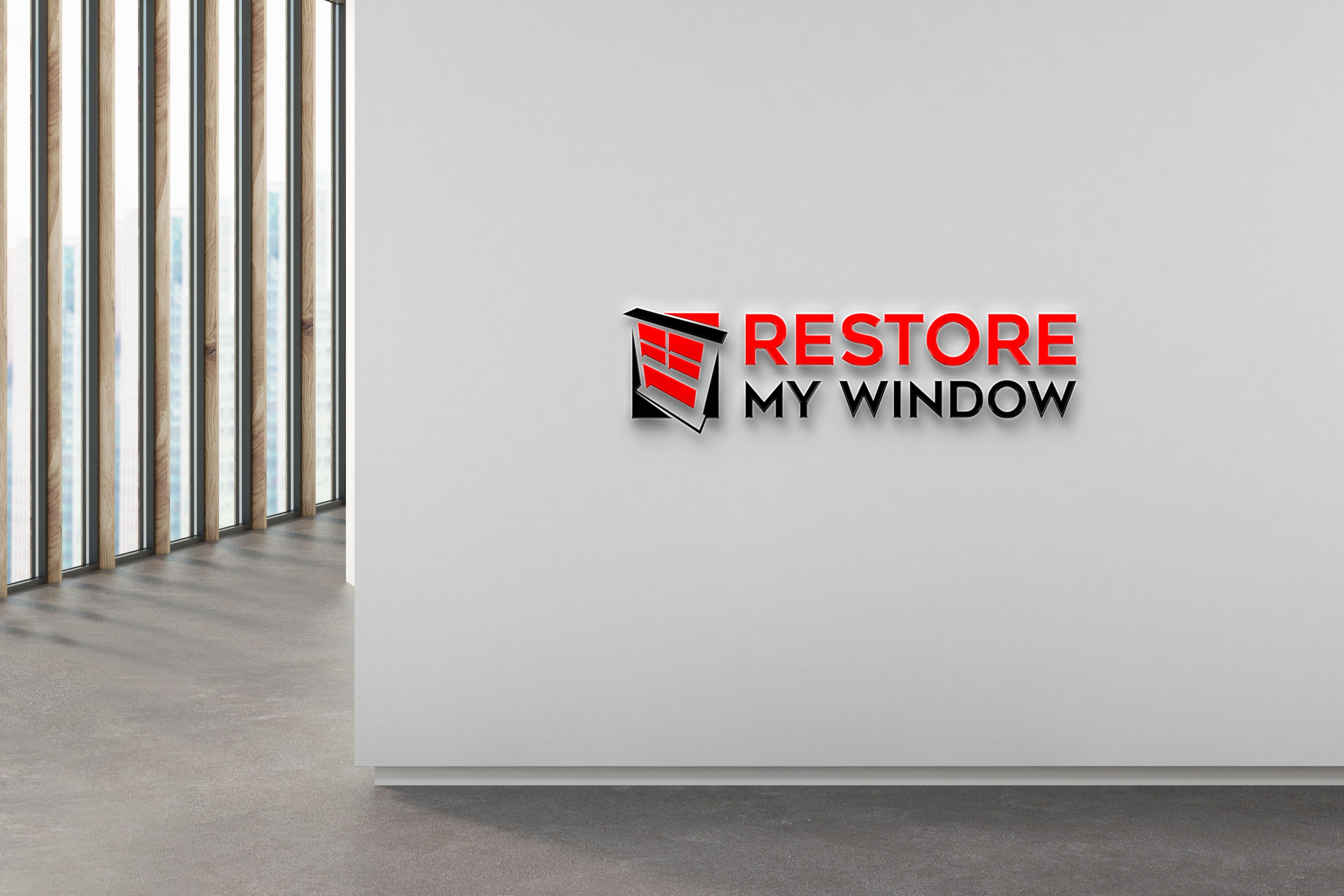 Logo Design by Razaq for Restore My Window | Design #33318878