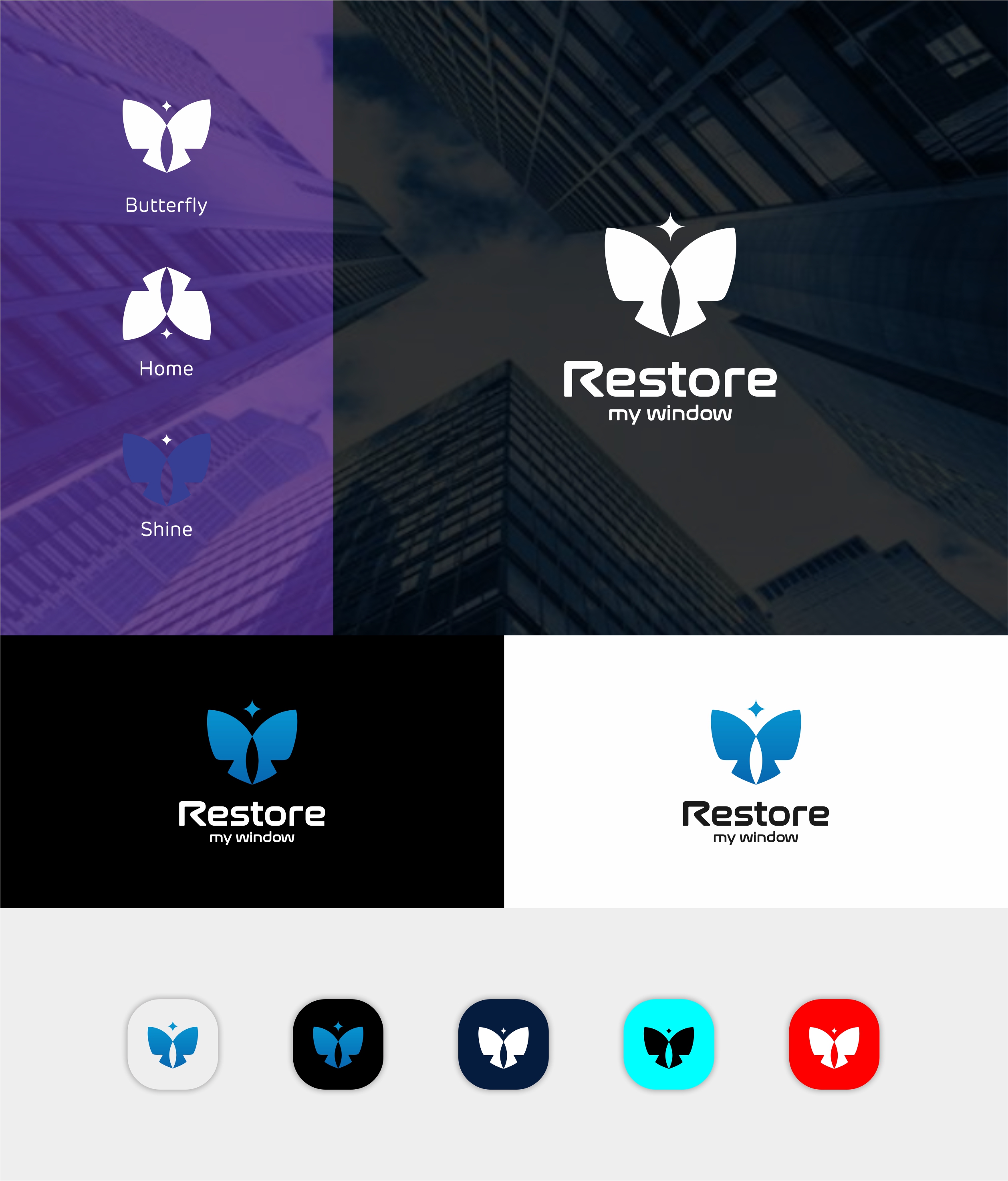 Logo Design by Student_art for Restore My Window | Design #33319497