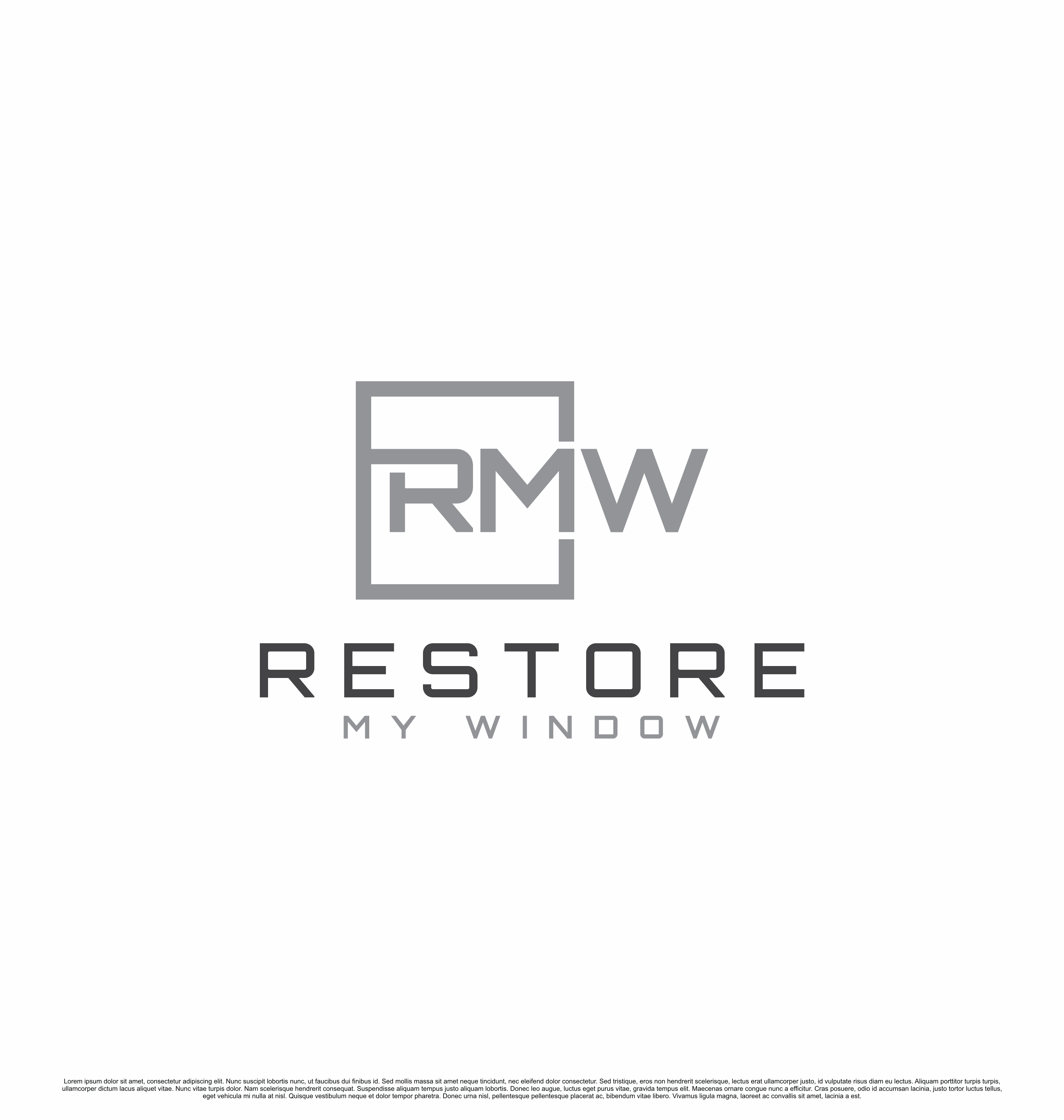 Logo Design by saesean for Restore My Window | Design #33313206