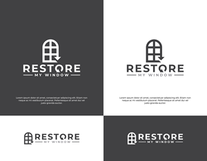 Logo Design by Zaid Al Faqih for Restore My Window | Design: #33313953