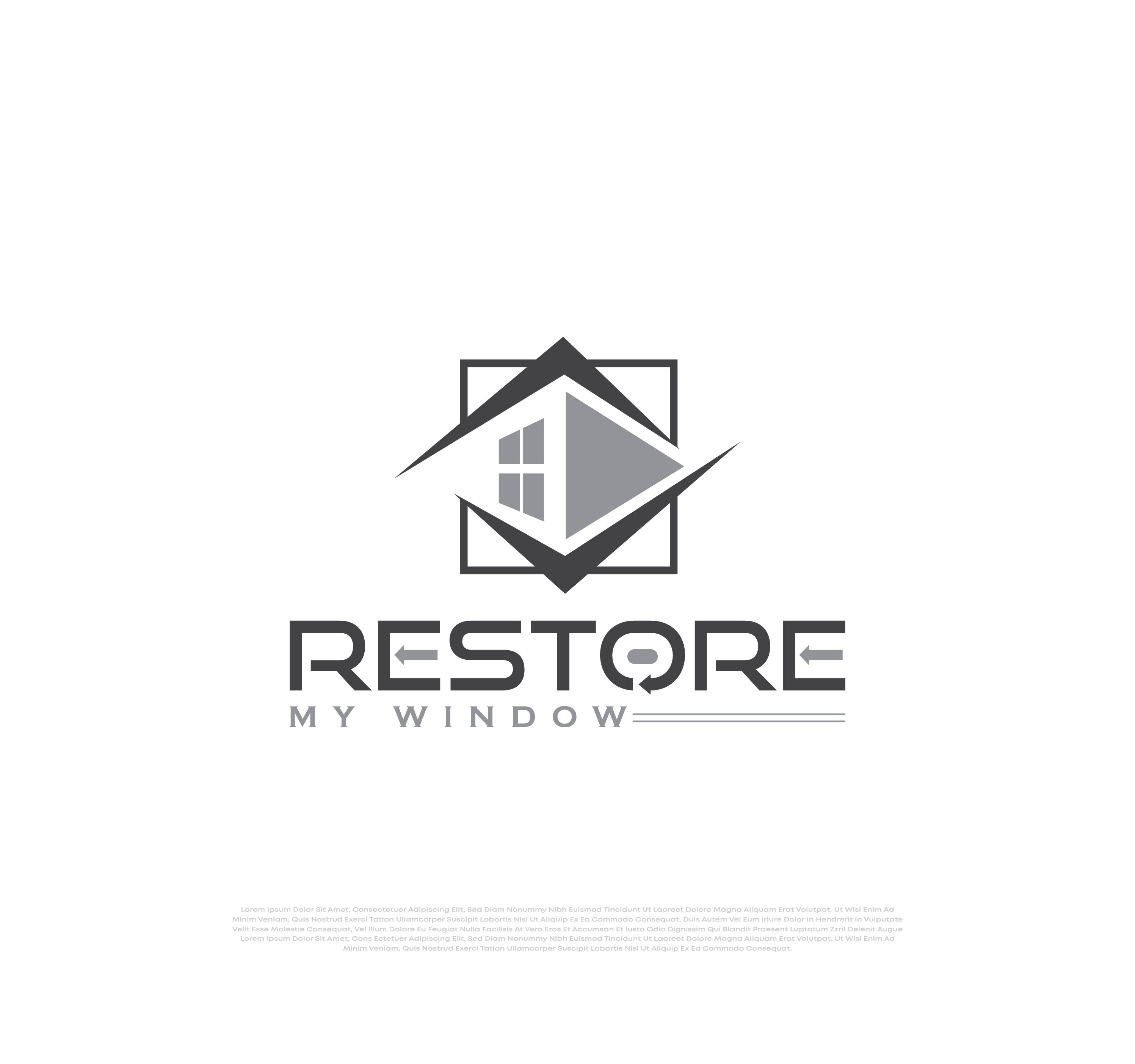 Logo Design by Creative Design@ for Restore My Window | Design #33317176