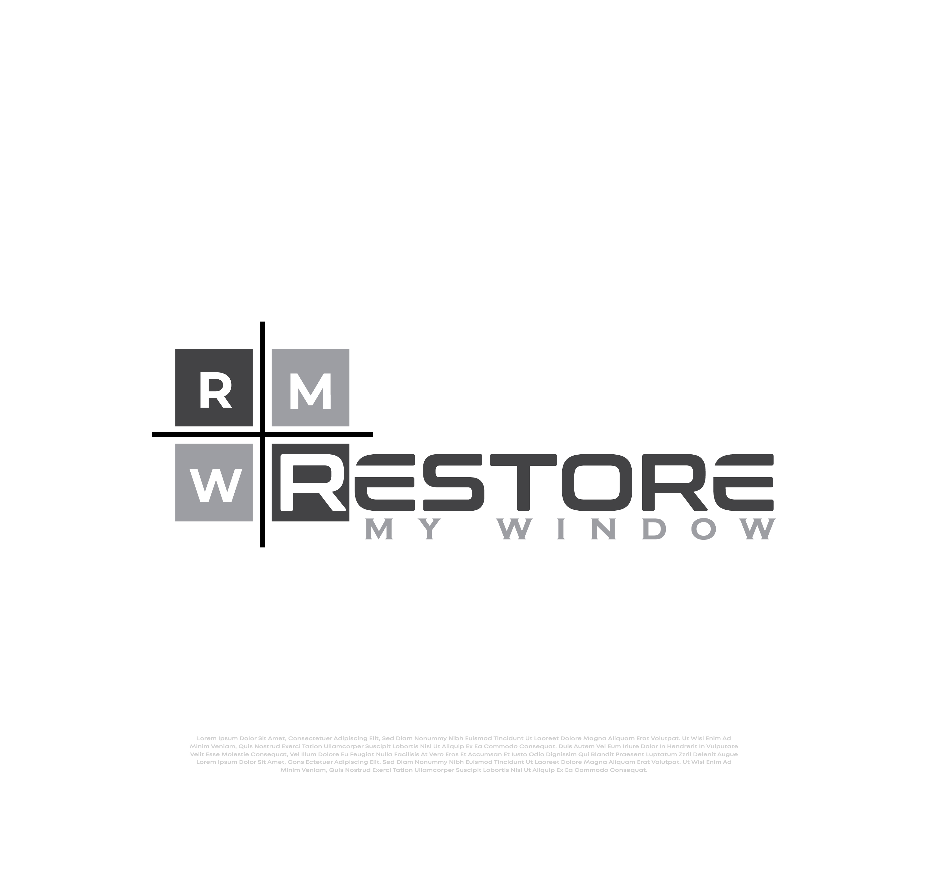 Logo Design by Creative Design@ for Restore My Window | Design #33317326