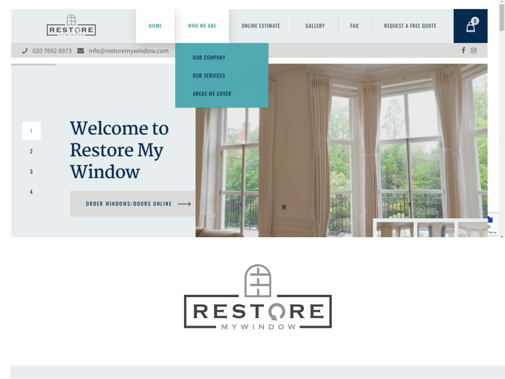 Logo Design by b100 for Restore My Window | Design #33313829