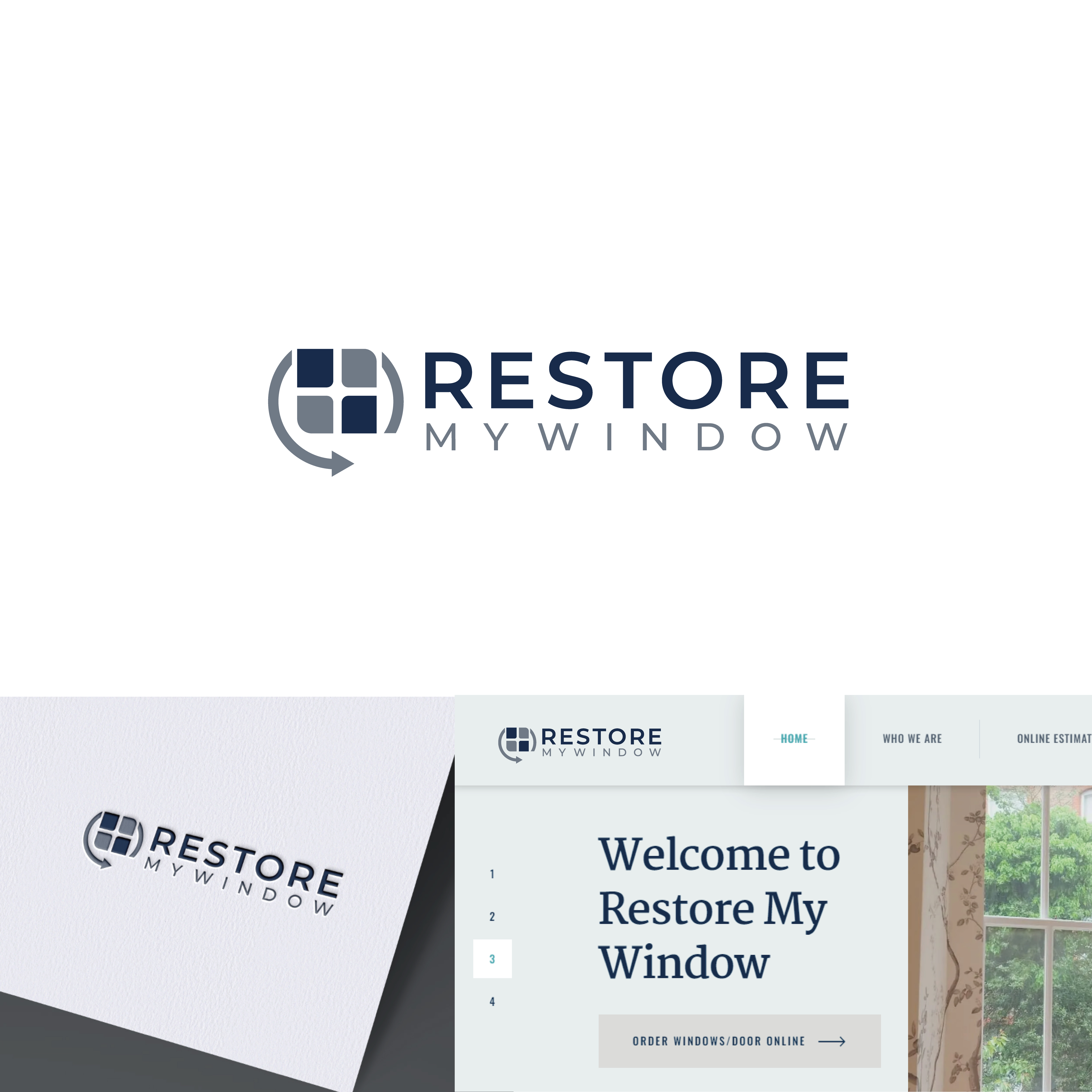 Logo Design by AbhishekkM'24 for Restore My Window | Design #33310213