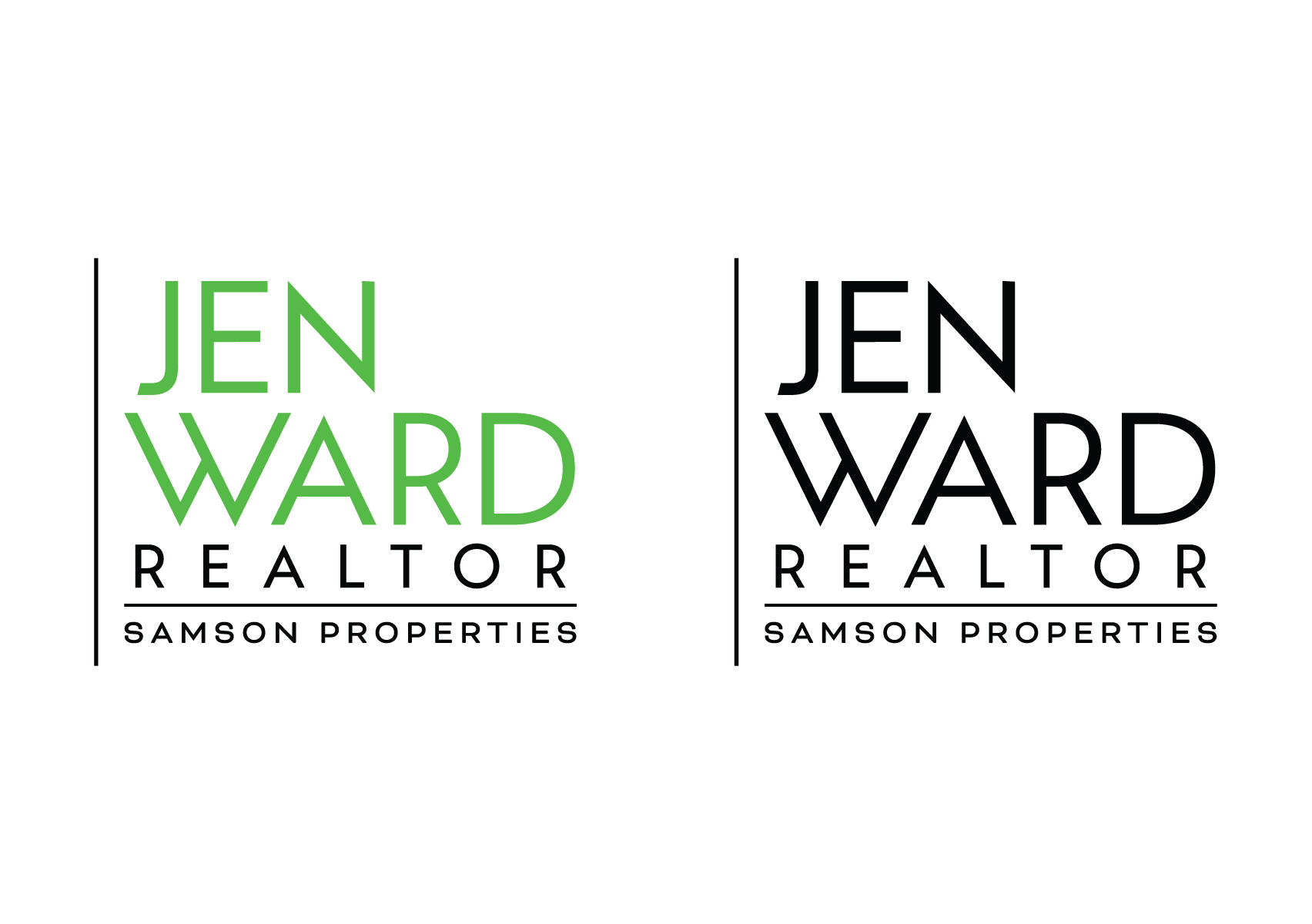 Logo-Design von Atec für Jen Ward Realtor of Samson Properties | Design #33312190