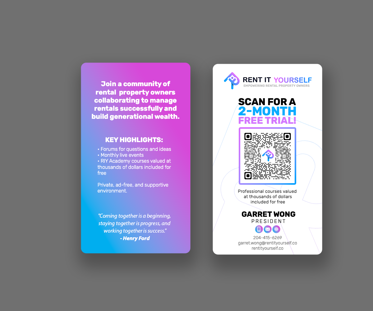 Diseño de Tarjeta de Presentación por Andrés Sebastián para Upper Edge Property Management Inc. | Diseño #33337666