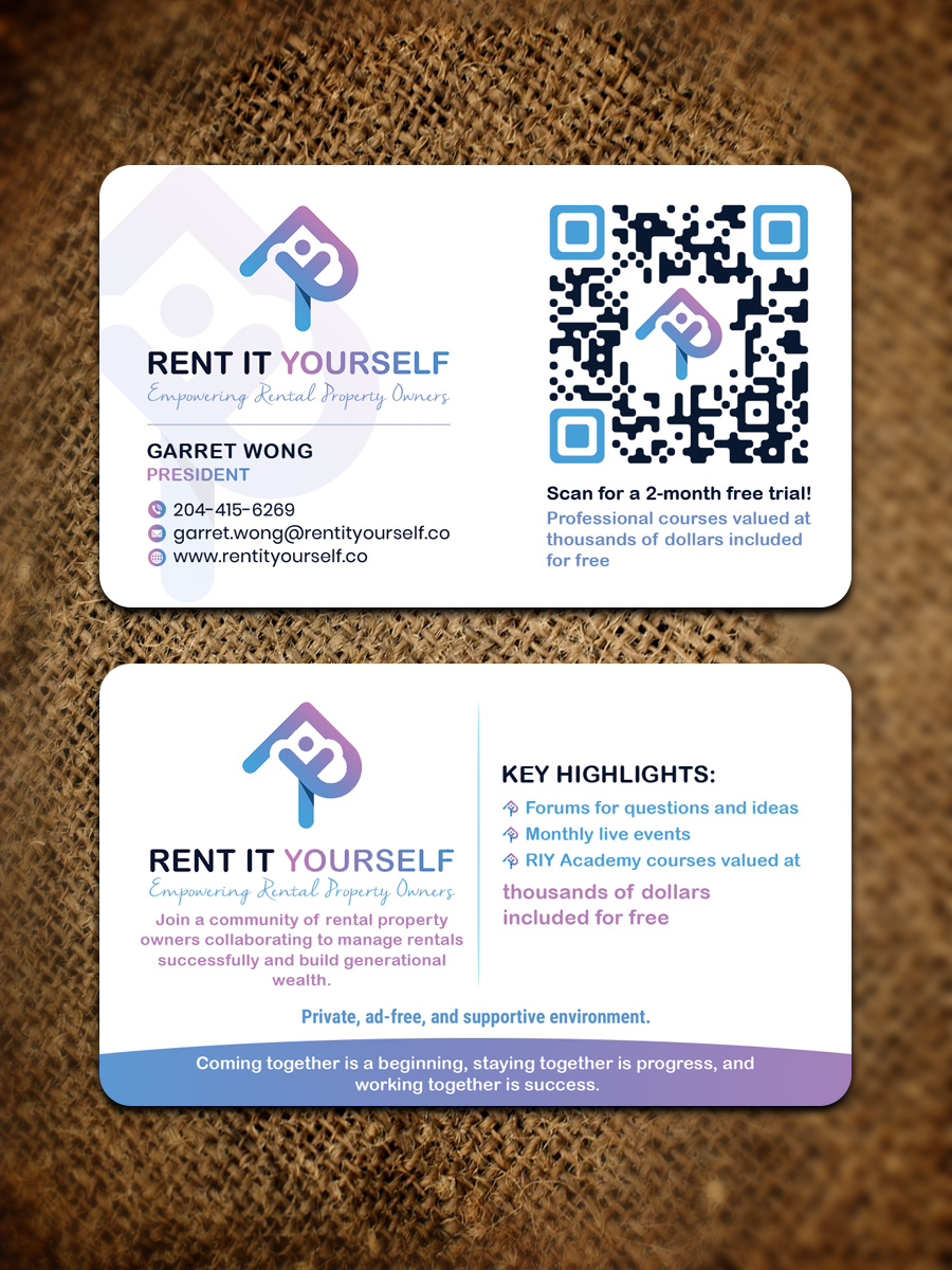 Business Card Design by Sandaruwan for Upper Edge Property Management Inc. | Design #33322525