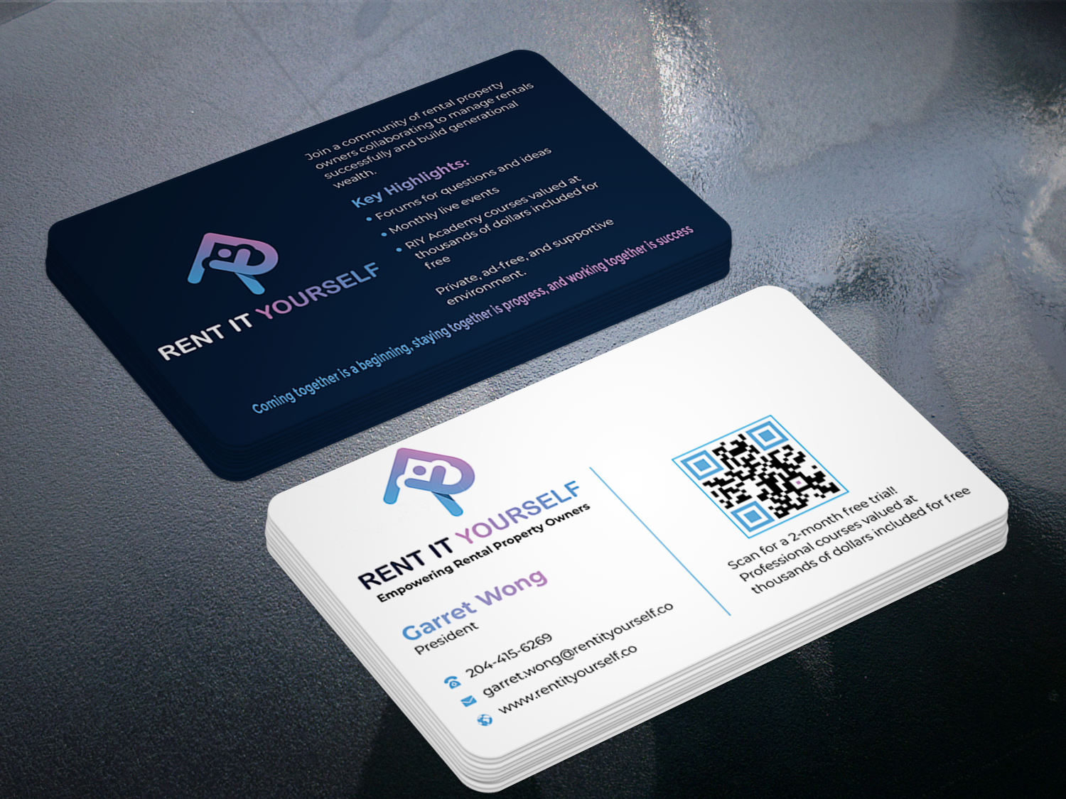 Business Card Design by Graphixpointt for Upper Edge Property Management Inc. | Design #33315900