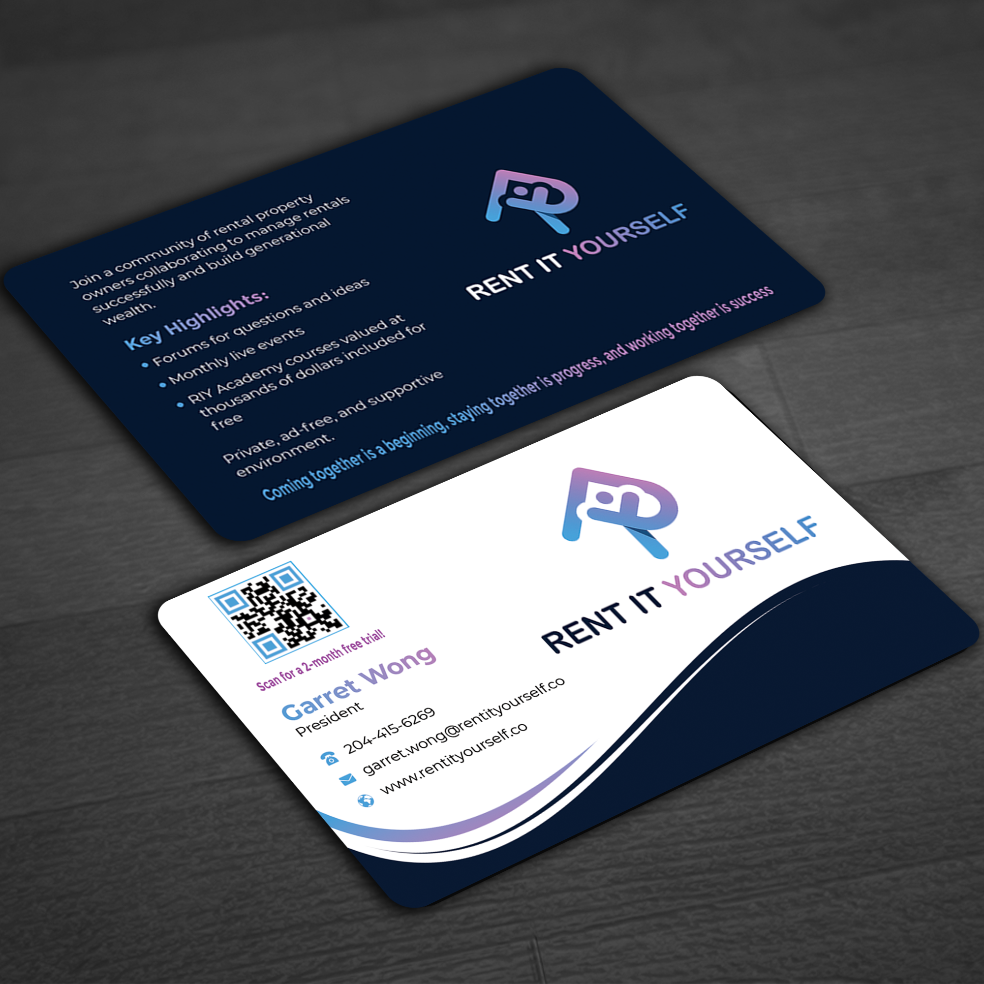 Business Card Design by Graphixpointt for Upper Edge Property Management Inc. | Design #33316369