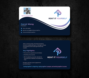 Business Card Design by Graphixpointt for Upper Edge Property Management Inc. | Design: #33316370