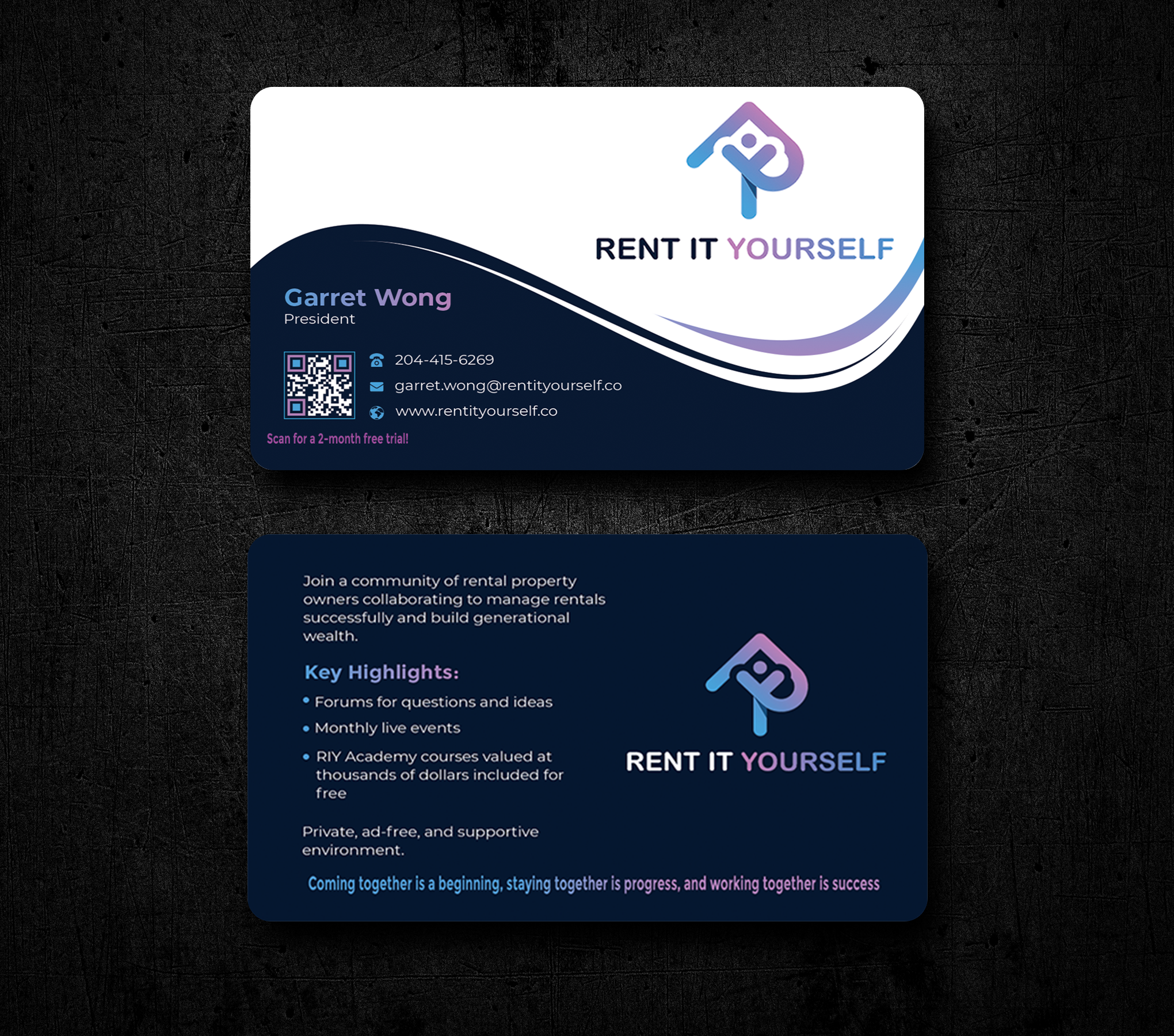 Business Card Design by Graphixpointt for Upper Edge Property Management Inc. | Design #33316371