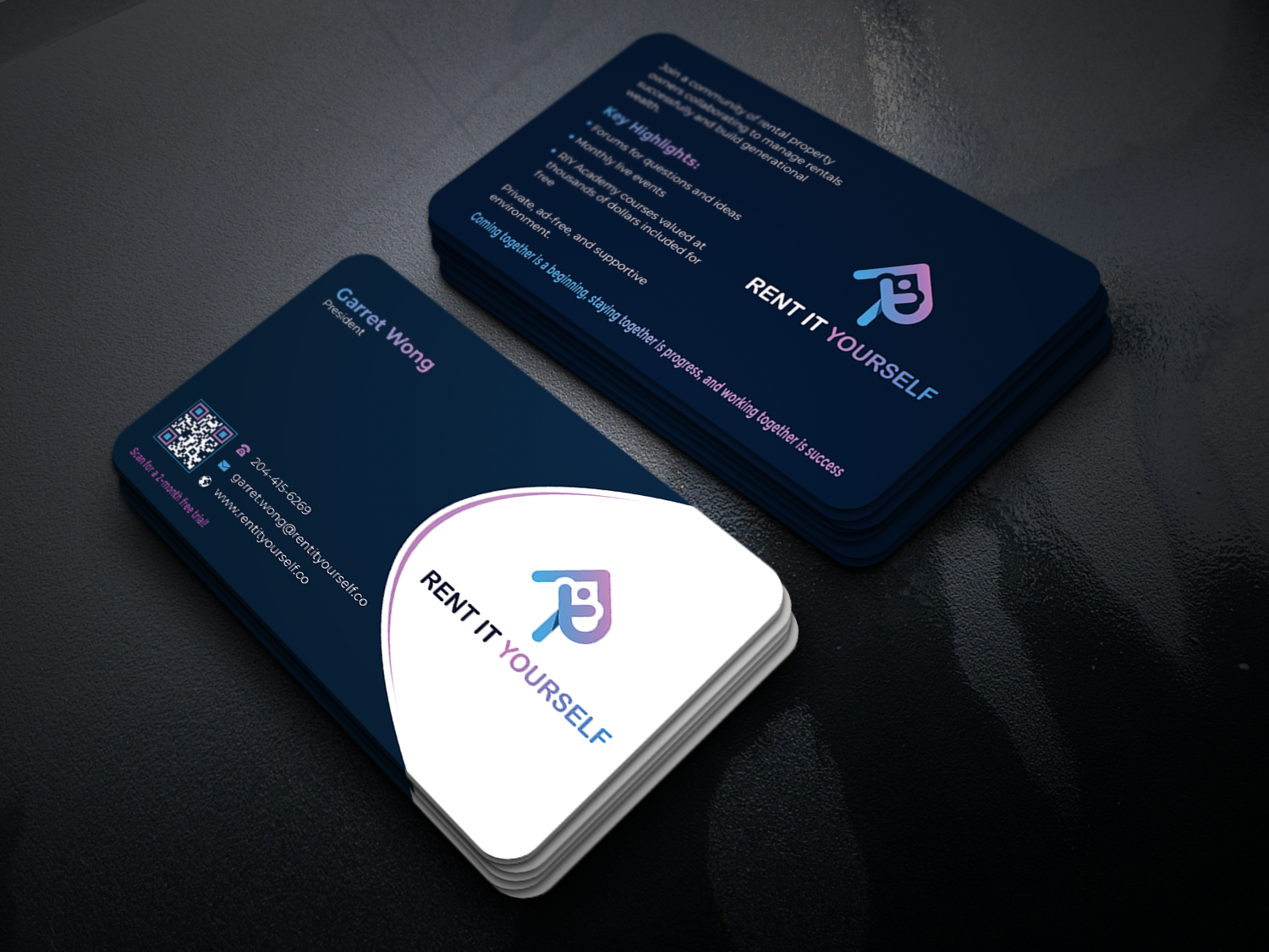 Business Card Design by Graphixpointt for Upper Edge Property Management Inc. | Design #33316497